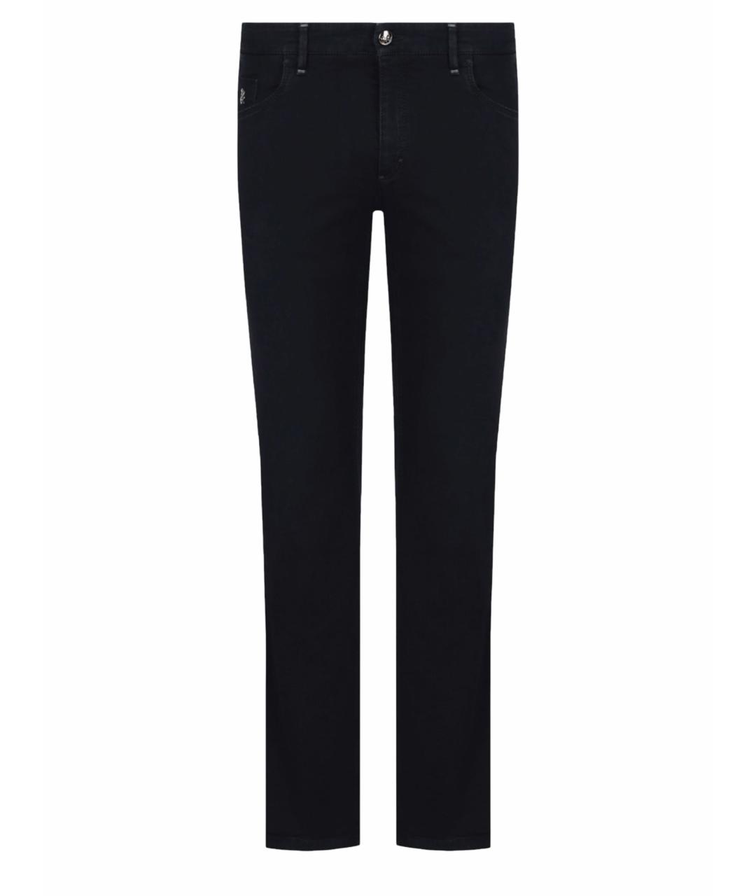 ZILLI Черные хлопко-эластановые джинсы, фото 1