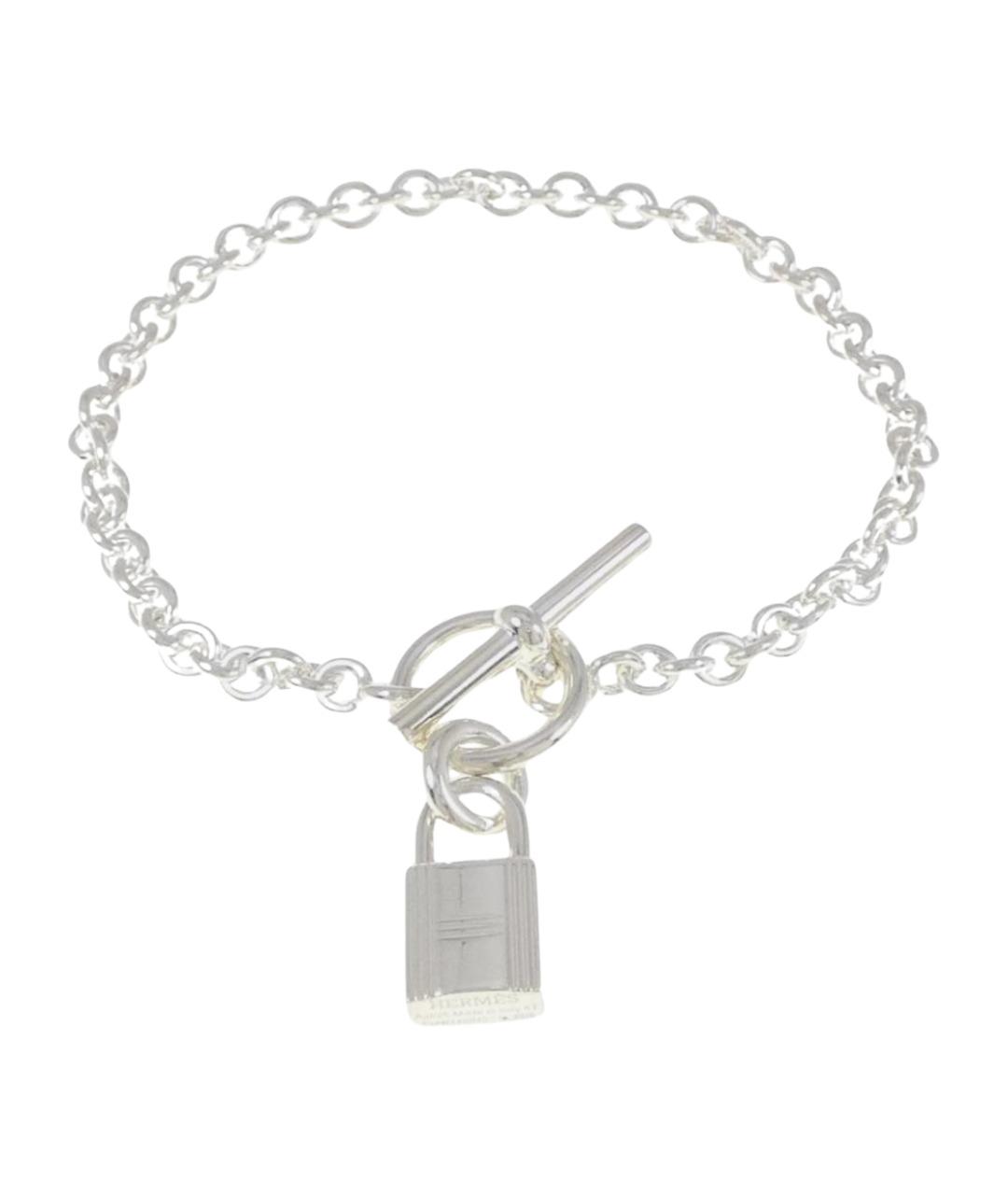 HERMES Серебрянный серебряный браслет, фото 1