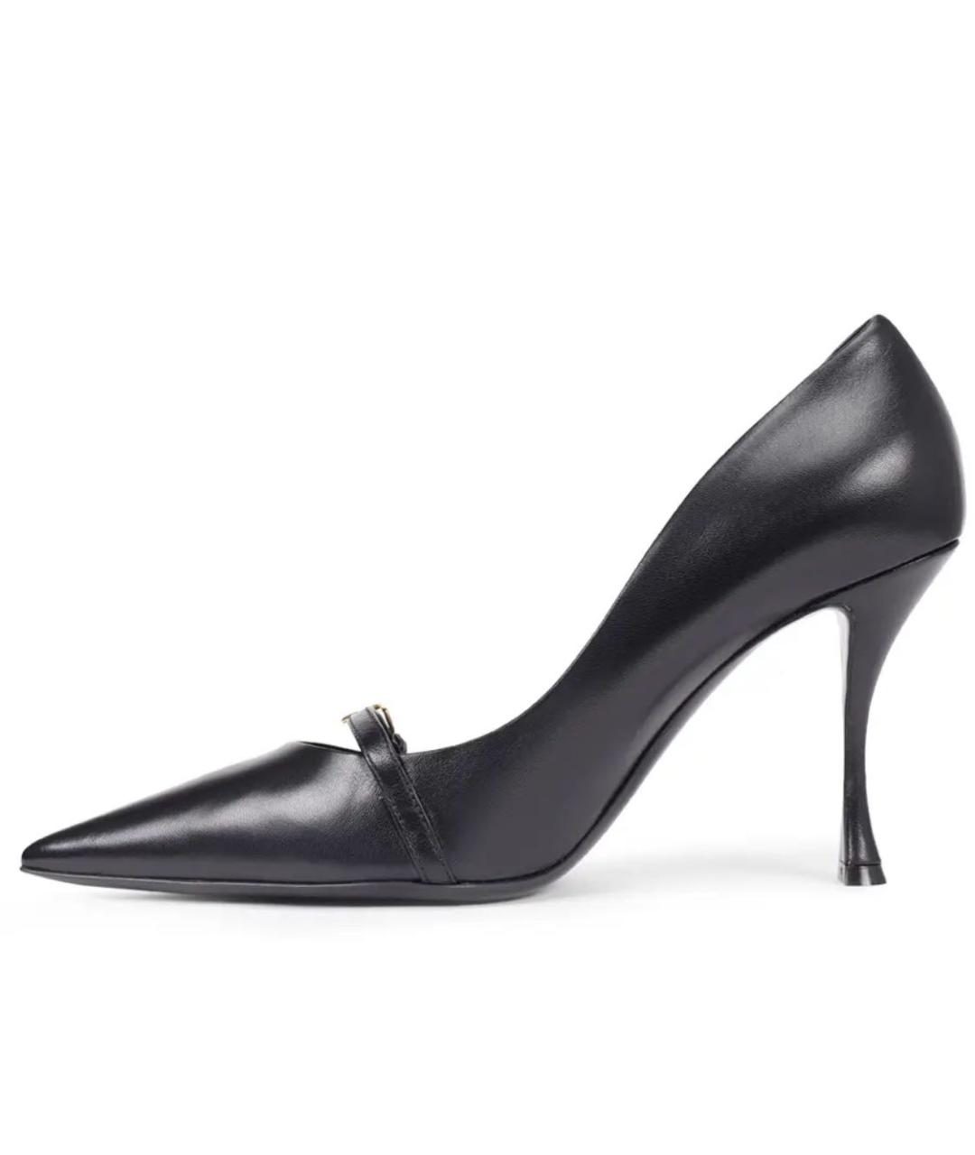 DOLCE&GABBANA Черные кожаные туфли, фото 6