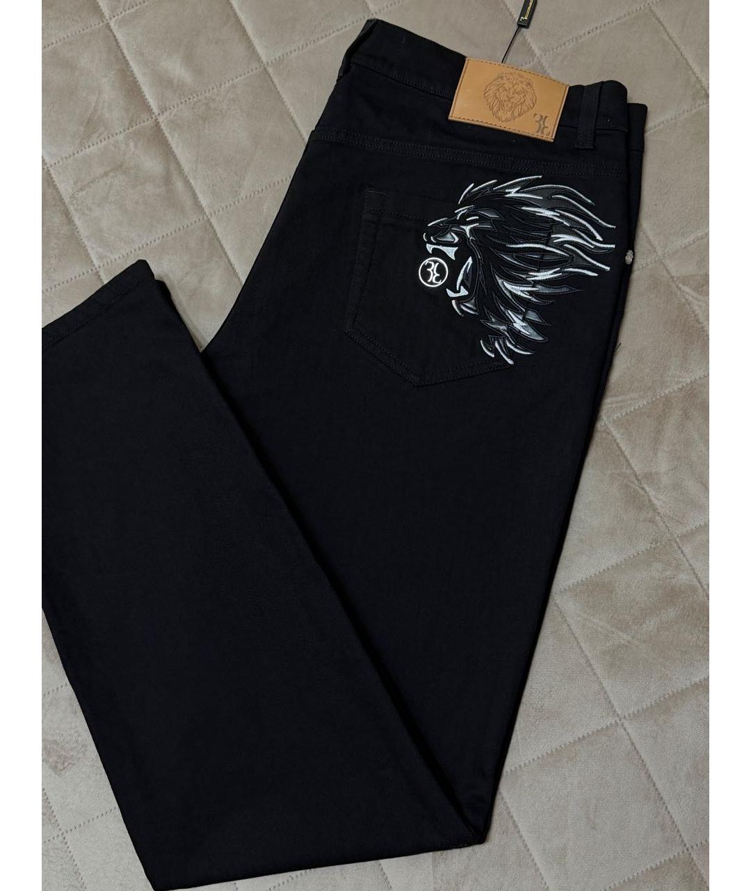 BILLIONAIRE Черные хлопко-эластановые джинсы, фото 4