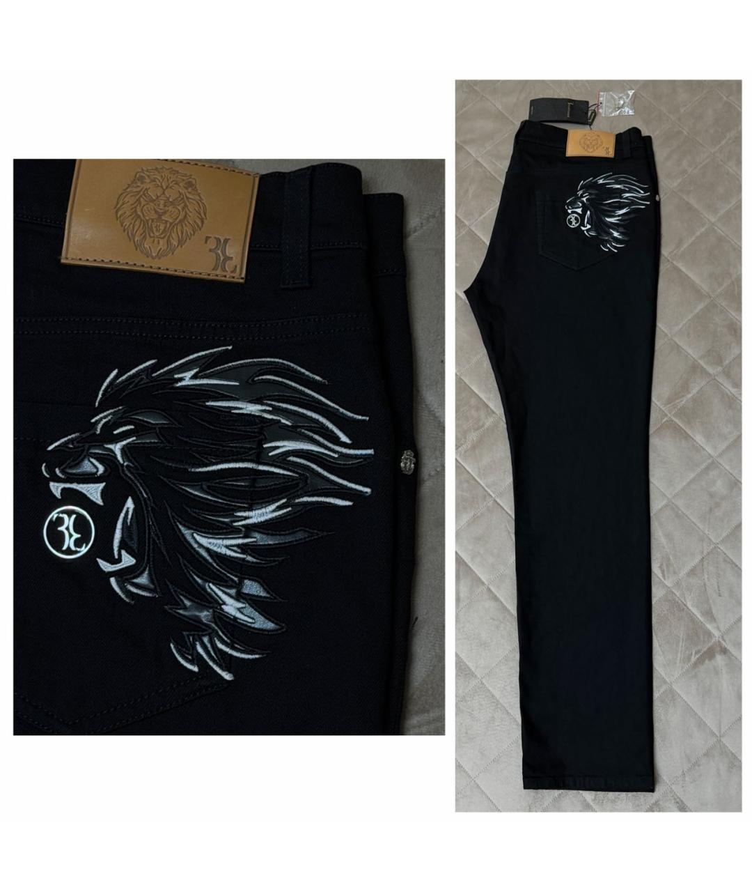 BILLIONAIRE Черные хлопко-эластановые джинсы, фото 2