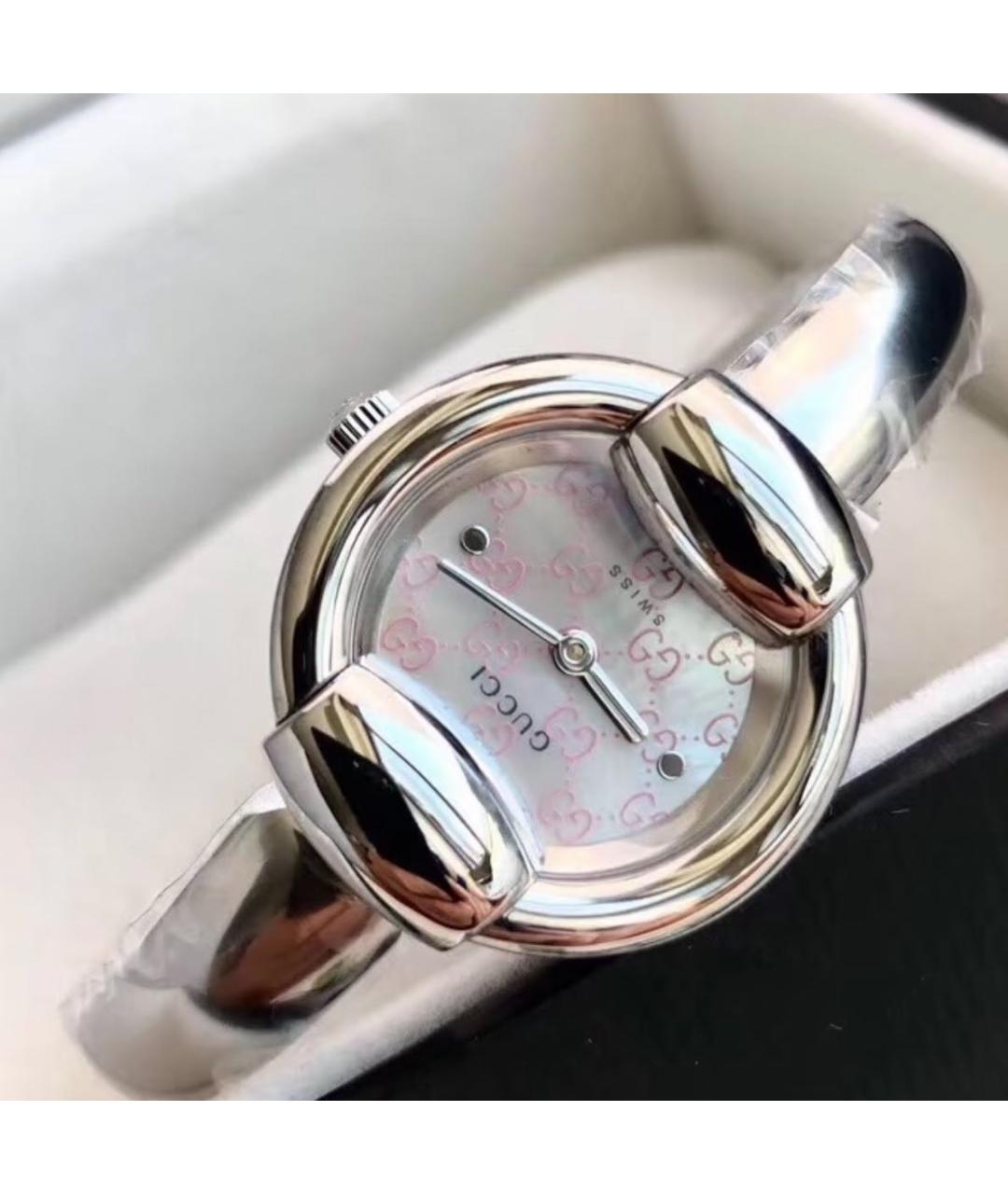 GUCCI Серебряные стальные часы, фото 6