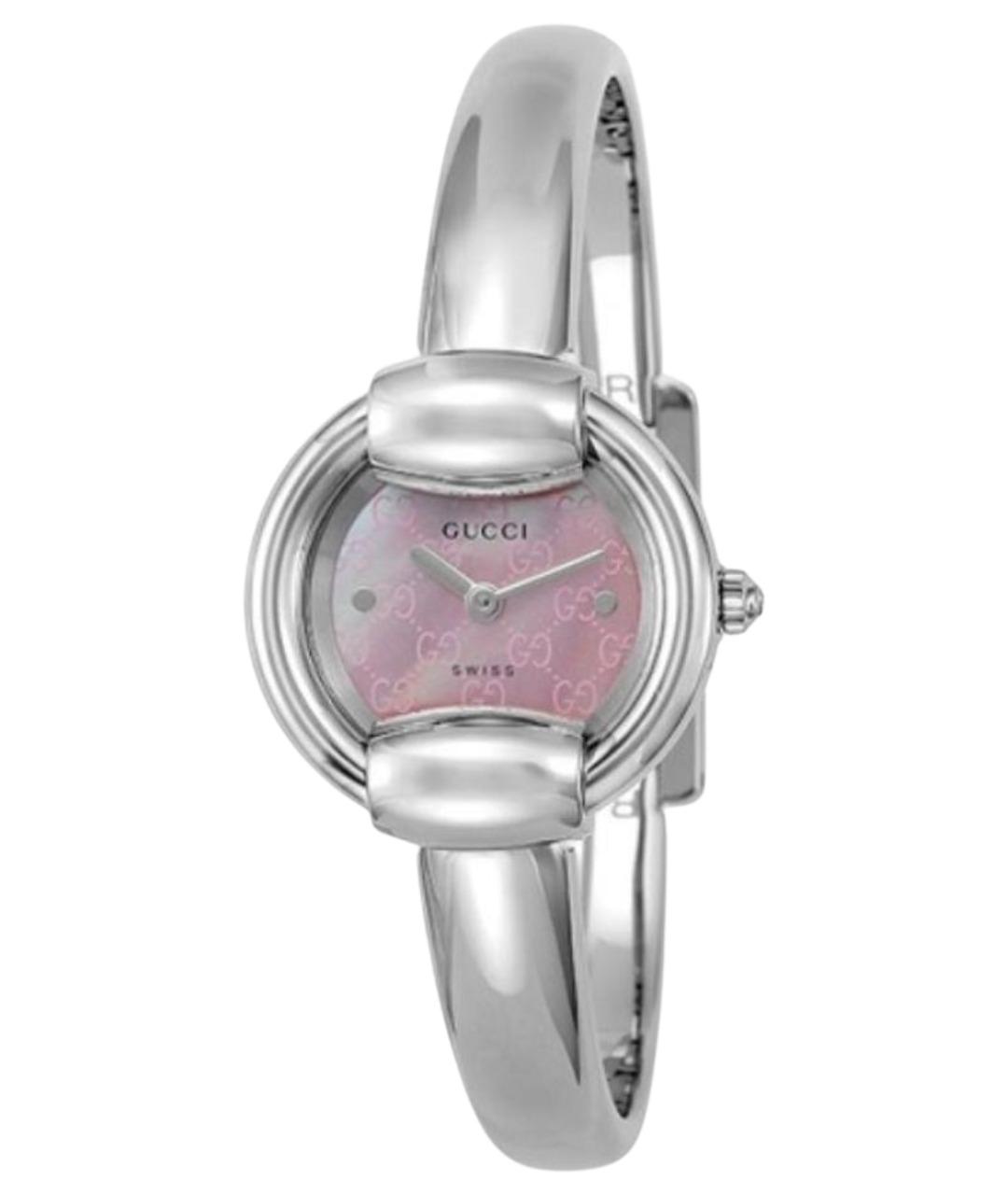 GUCCI Серебряные стальные часы, фото 1