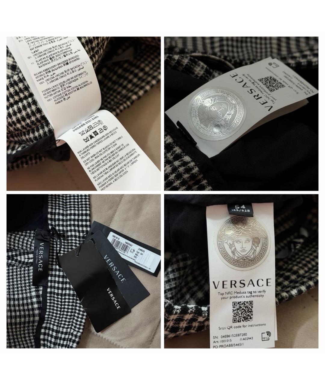 VERSACE Мульти повседневные брюки, фото 7