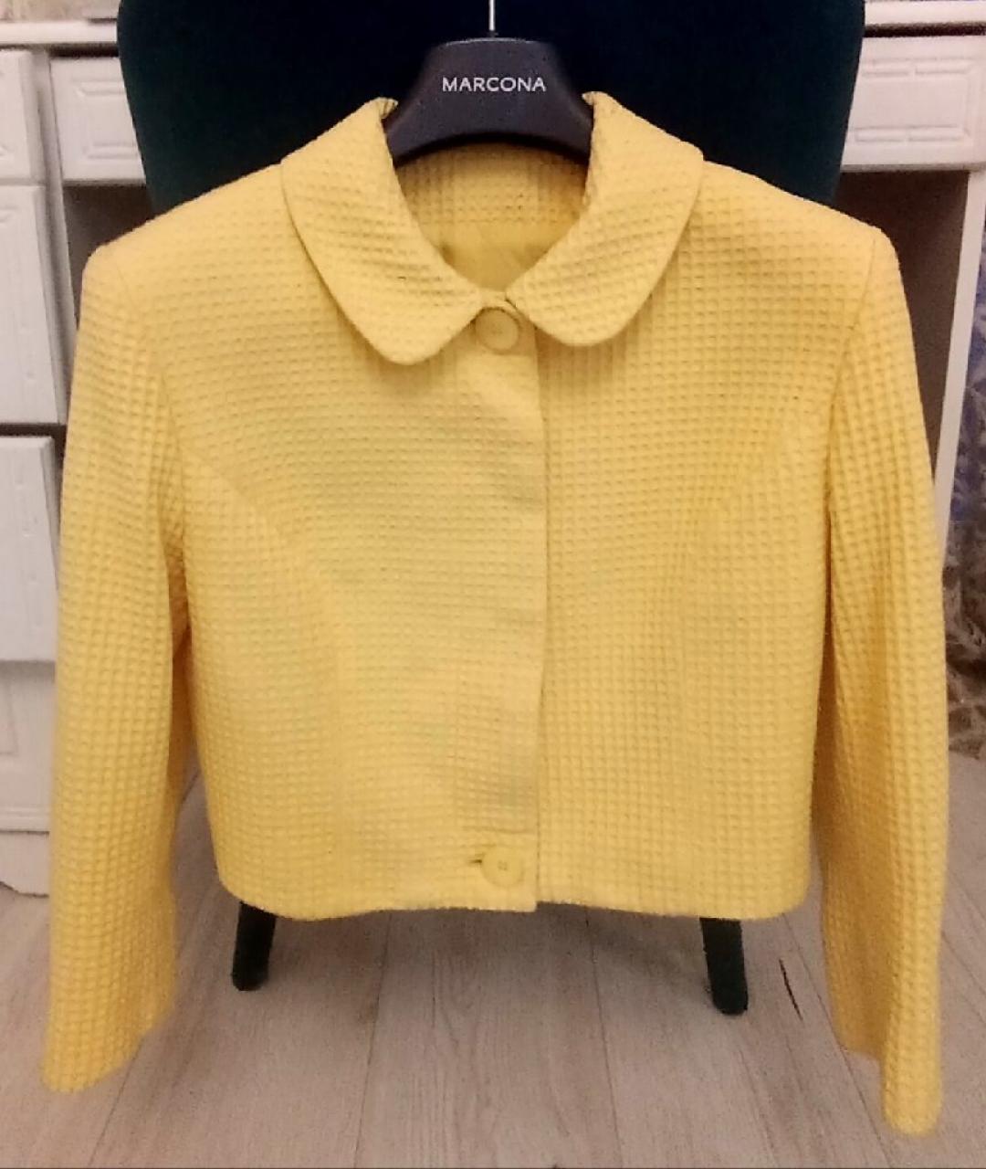 VERSACE JEANS COUTURE Желтый хлопковый жакет/пиджак, фото 10