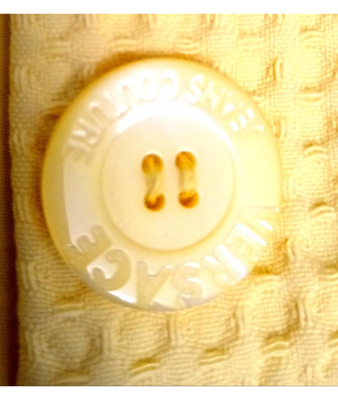 VERSACE JEANS COUTURE Желтый хлопковый жакет/пиджак, фото 5