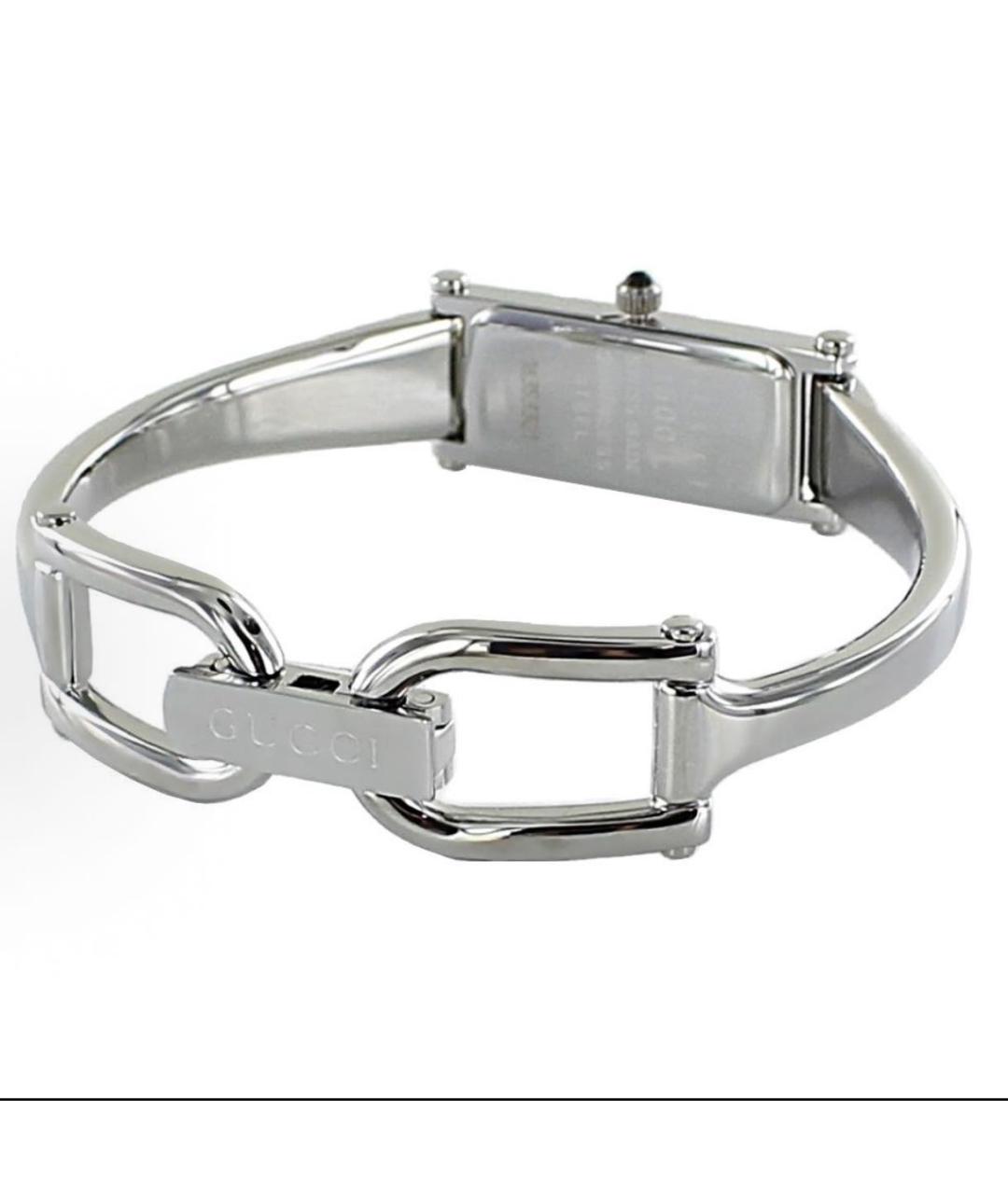 GUCCI Серебряные стальные часы, фото 3