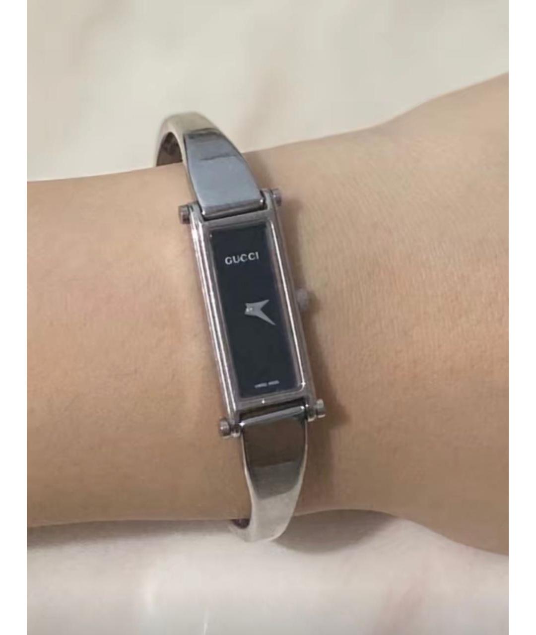 GUCCI Серебряные стальные часы, фото 6