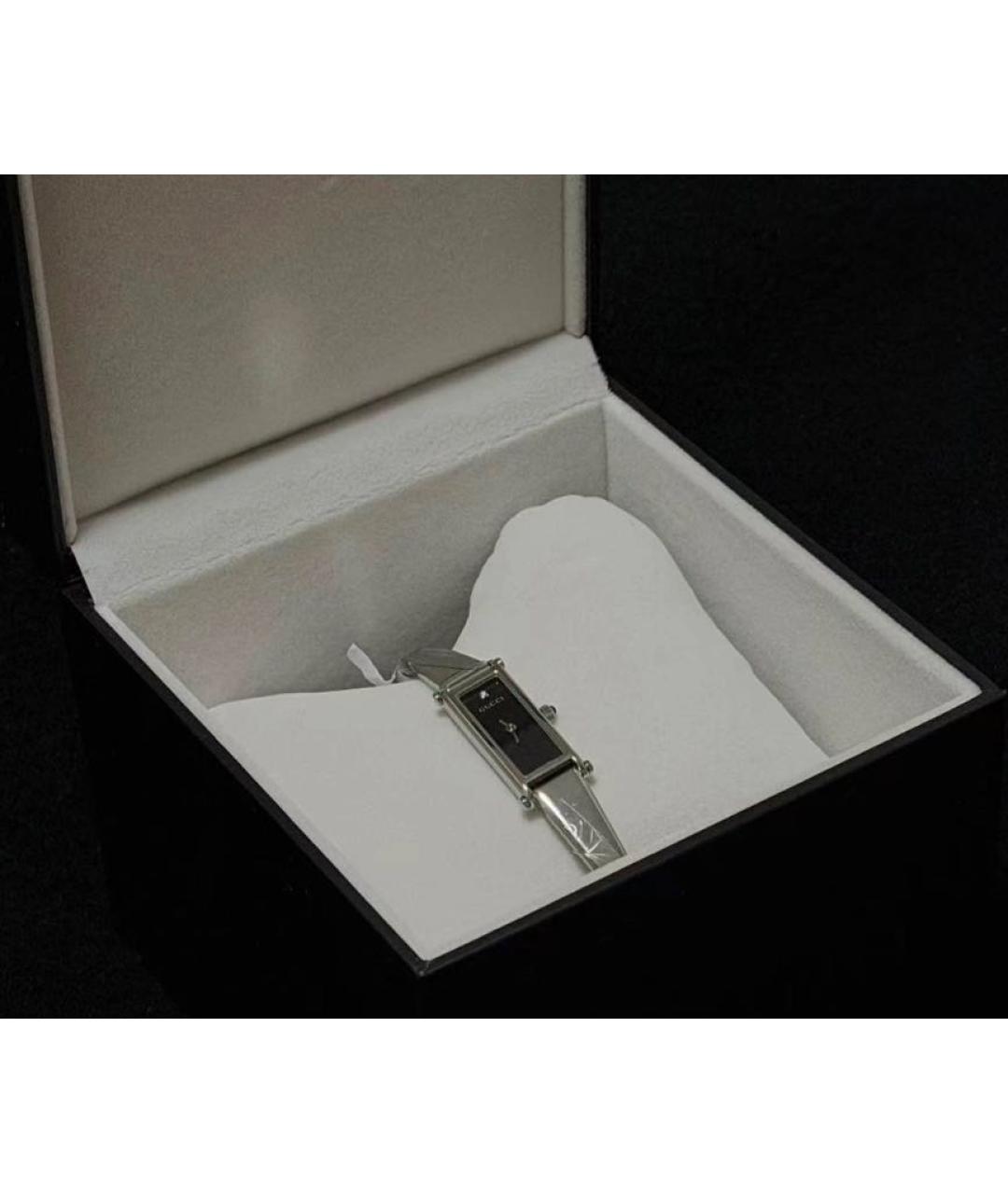 GUCCI Серебряные стальные часы, фото 5