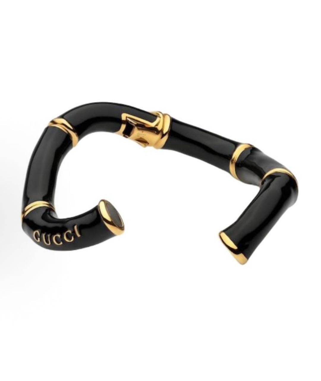 GUCCI Черный латунный браслет, фото 4