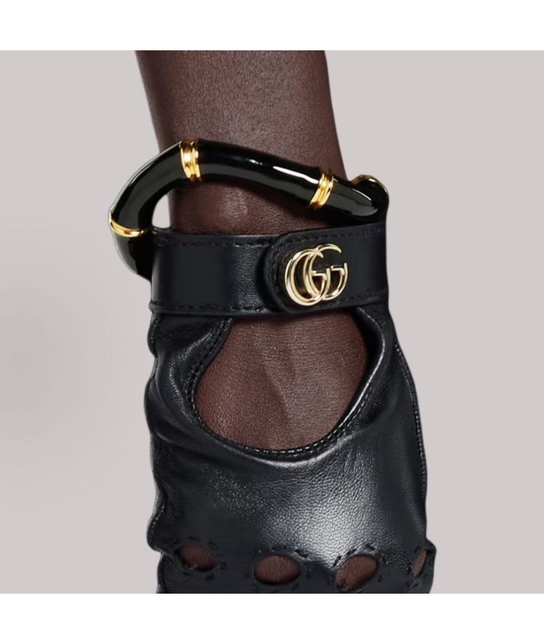 GUCCI Черный латунный браслет, фото 5