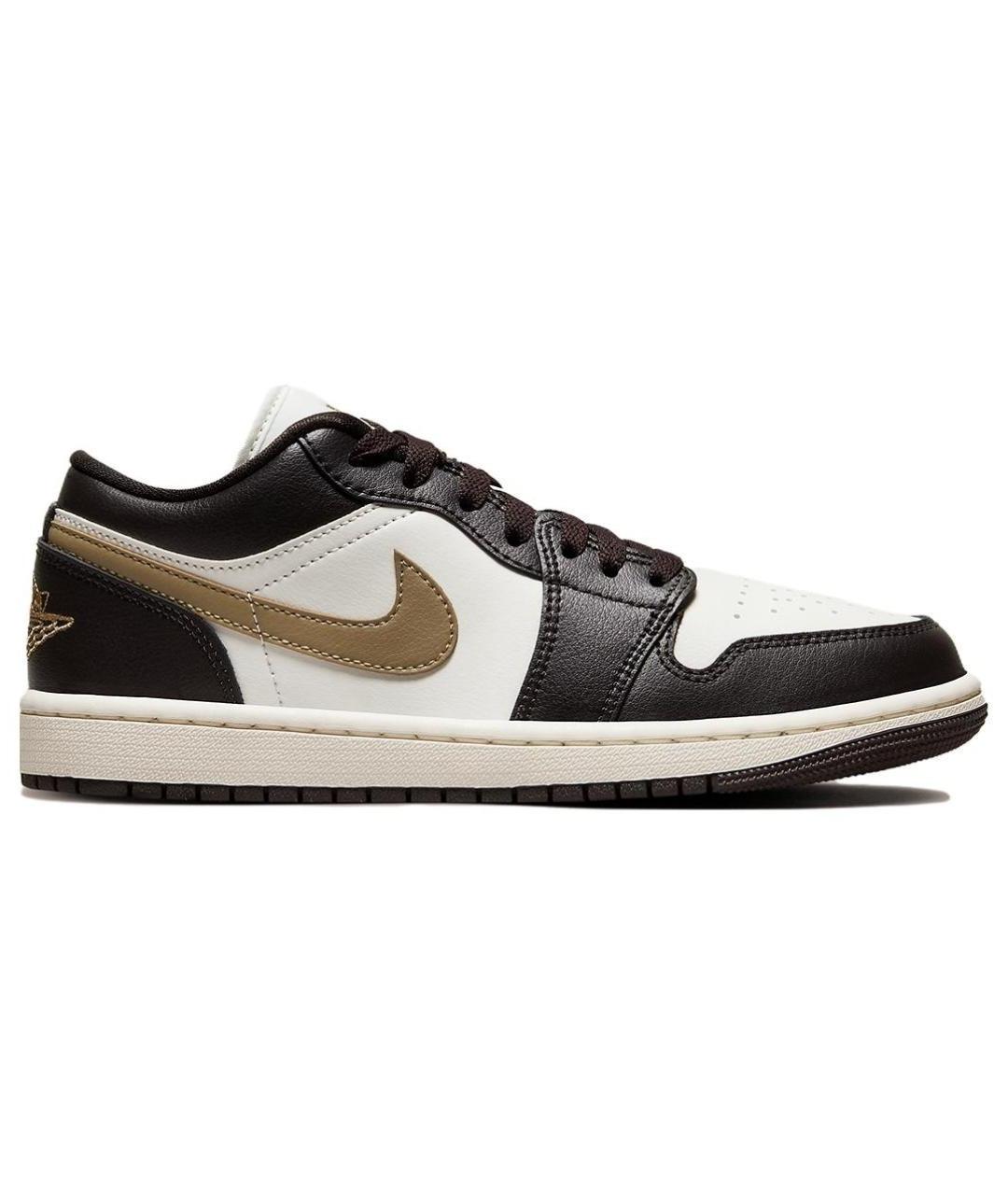 JORDAN Коричневые кожаные кроссовки, фото 2