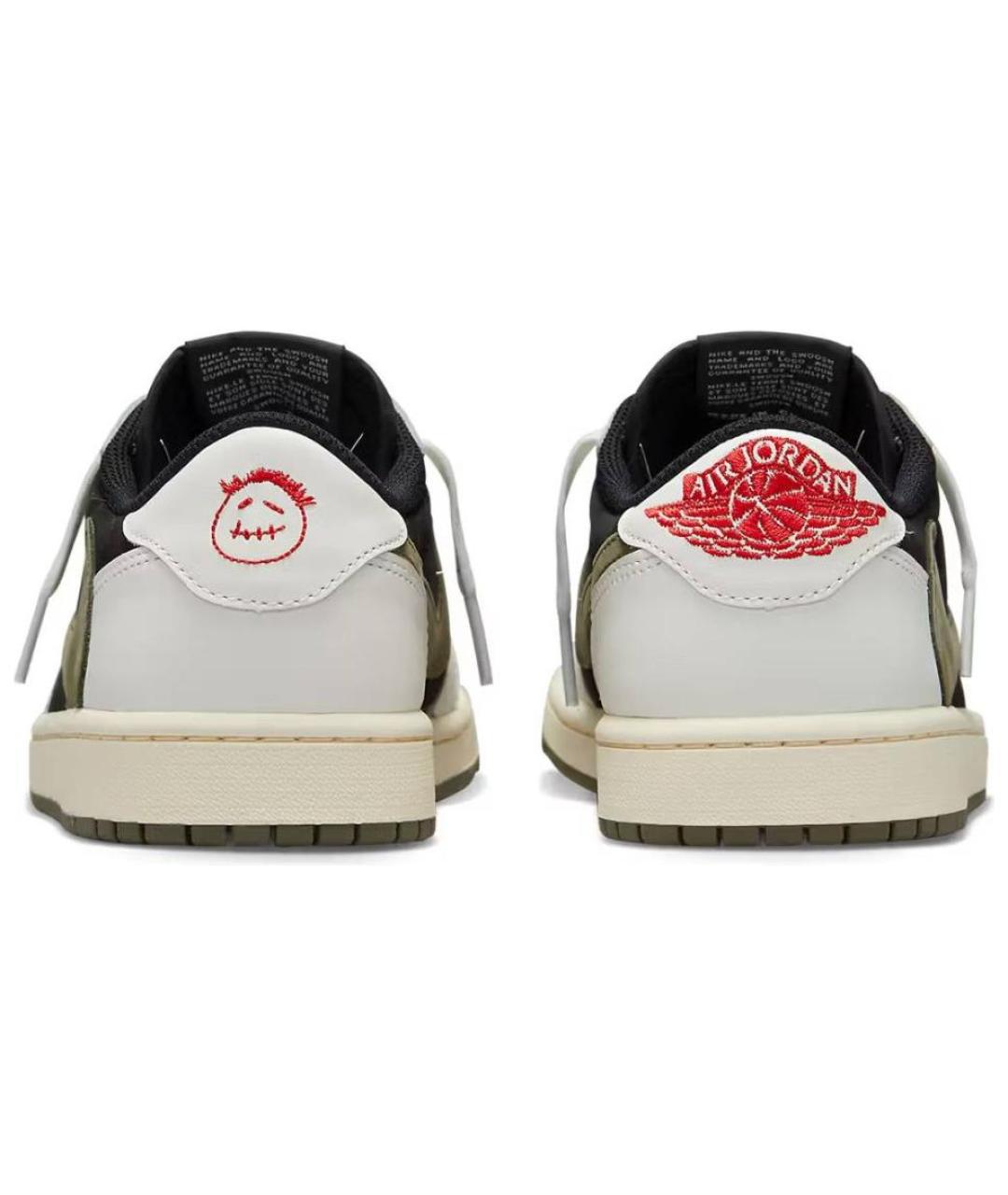 JORDAN Бежевые кожаные кроссовки, фото 4