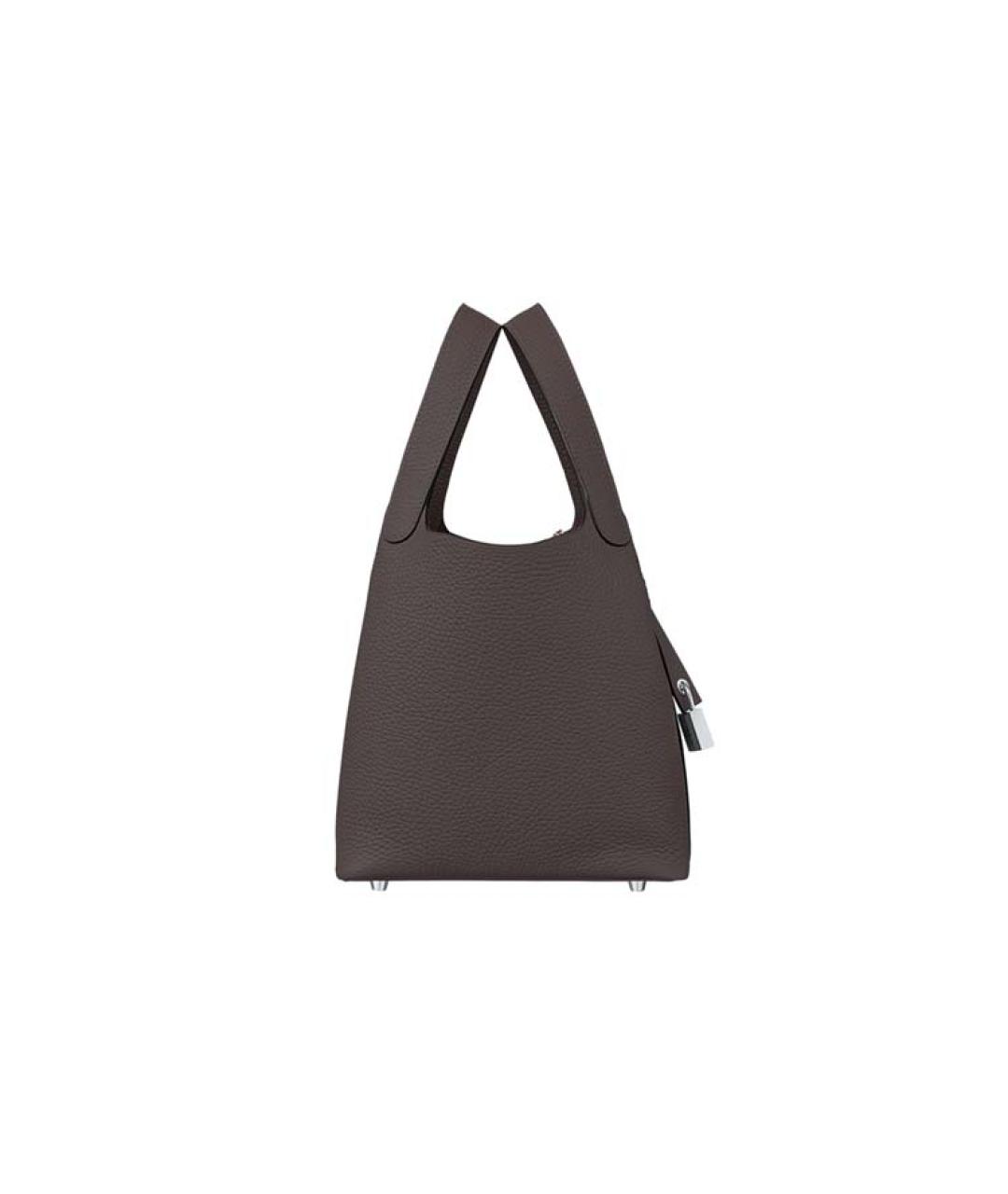 HERMES Коричневая кожаная сумка через плечо, фото 2