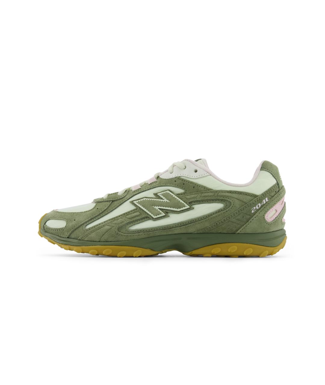 NEW BALANCE Зеленые замшевые кроссовки, фото 2