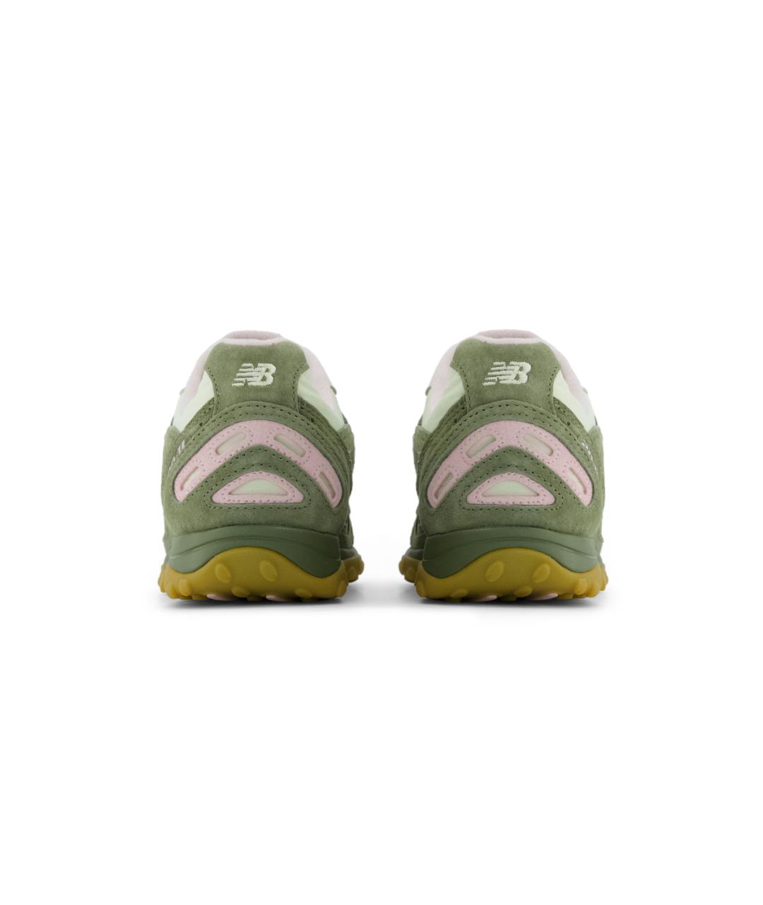 NEW BALANCE Зеленые замшевые кроссовки, фото 4