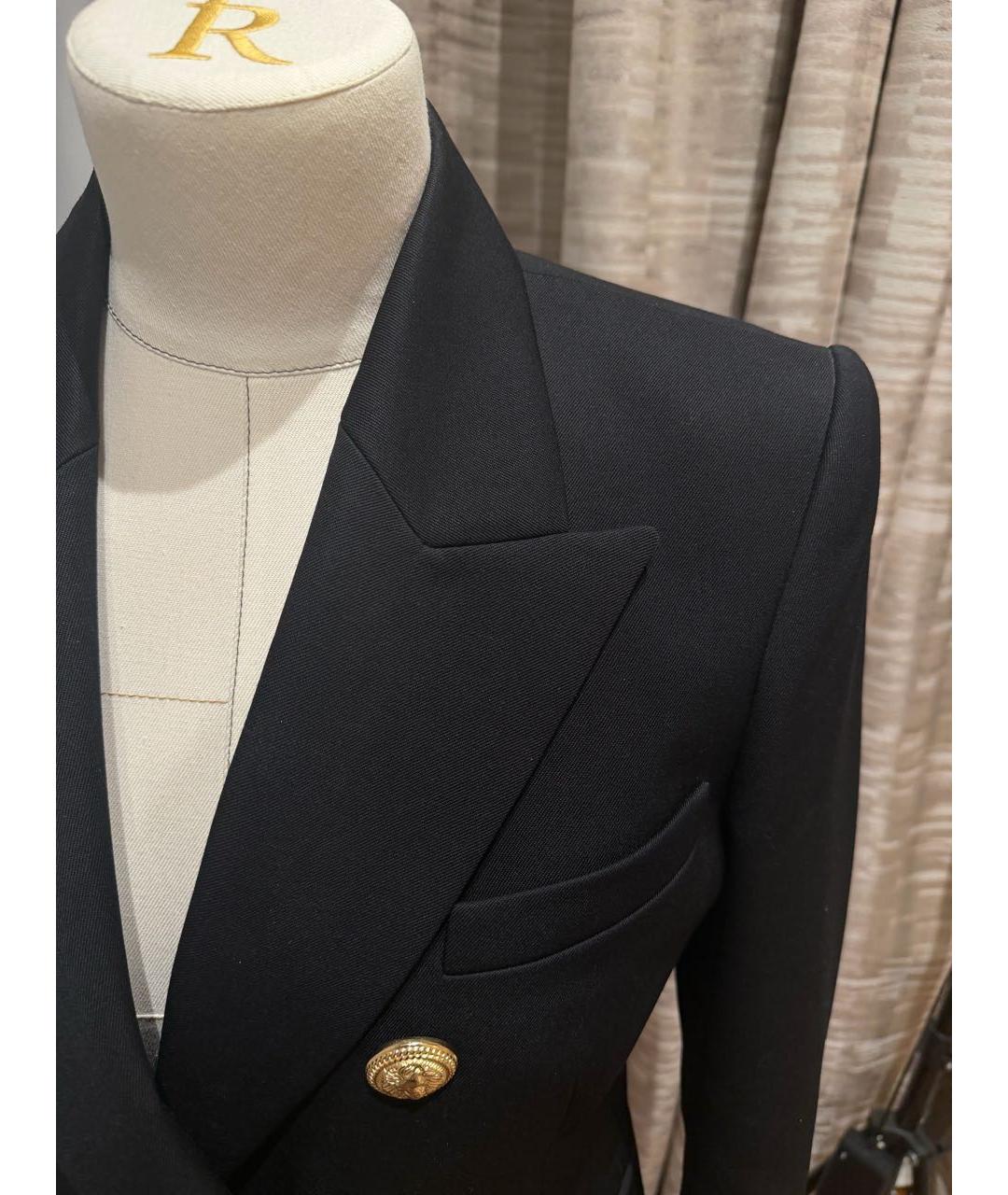 BALMAIN Черный шерстяной жакет/пиджак, фото 4