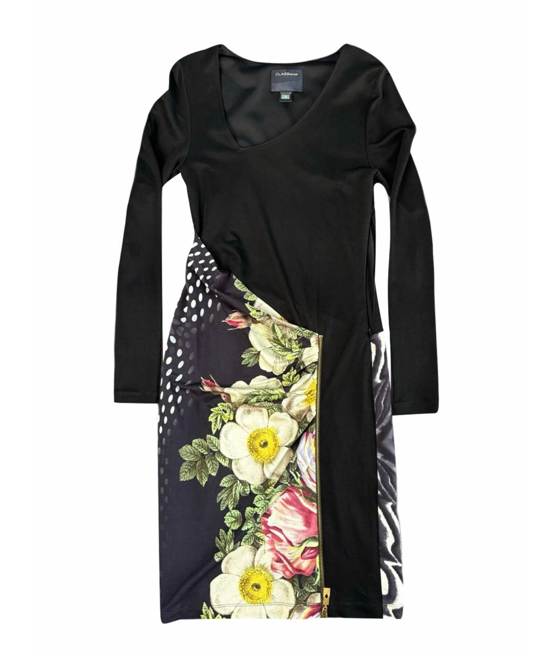 CAVALLI CLASS Мульти вискозное коктейльное платье, фото 1