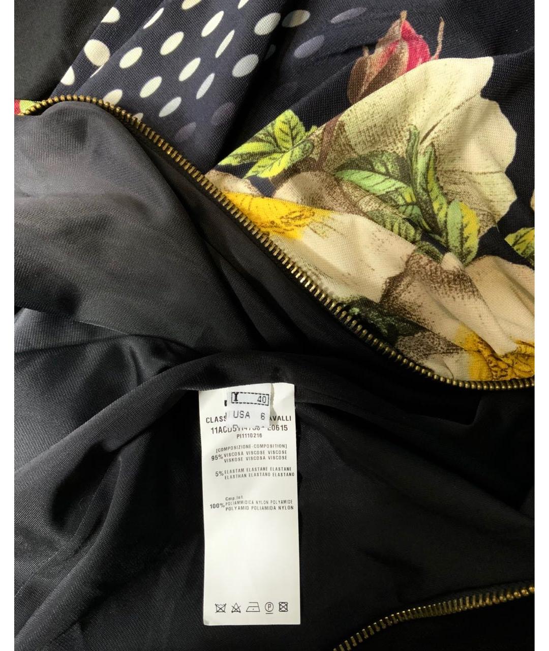 CAVALLI CLASS Мульти вискозное коктейльное платье, фото 6