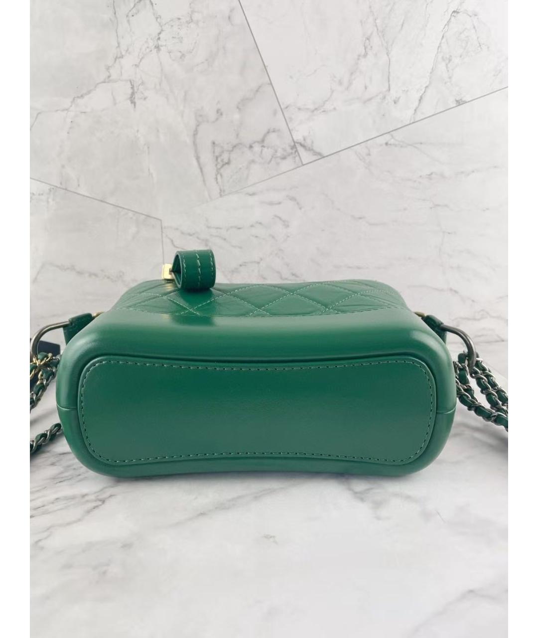 CHANEL Зеленая кожаная сумка через плечо, фото 4
