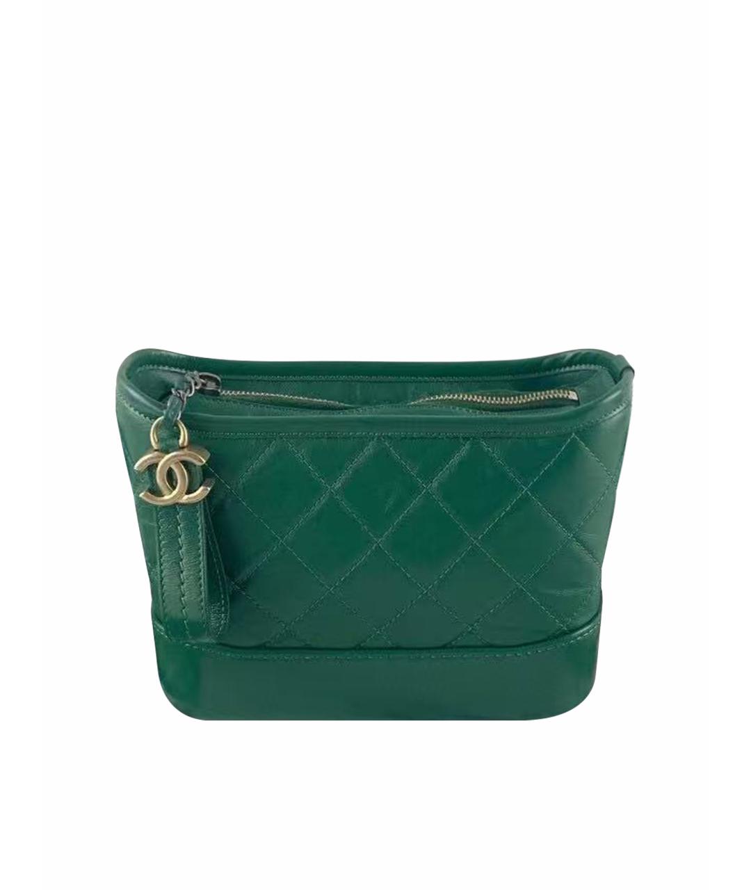 CHANEL Зеленая кожаная сумка через плечо, фото 1