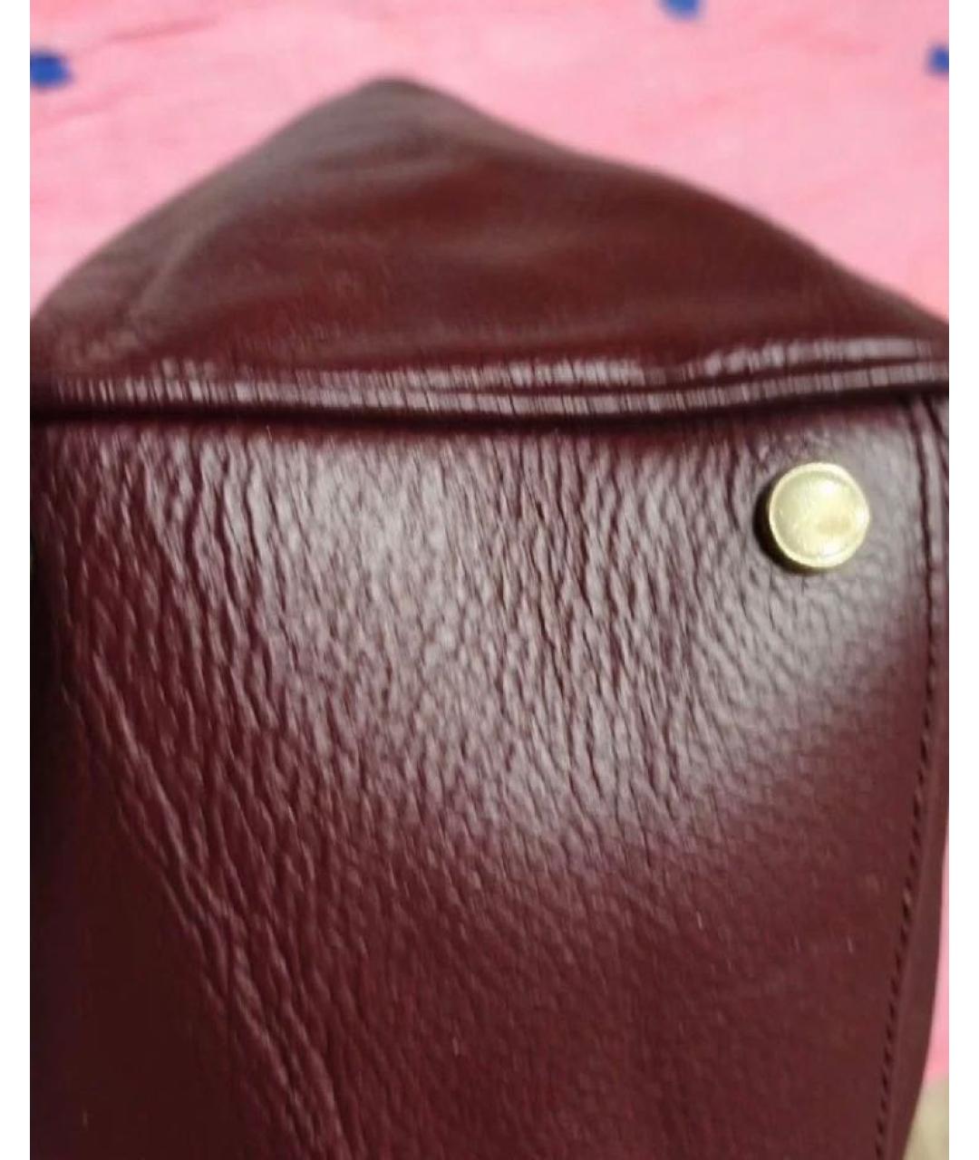 BRIC'S Бордовая кожаная сумка тоут, фото 4
