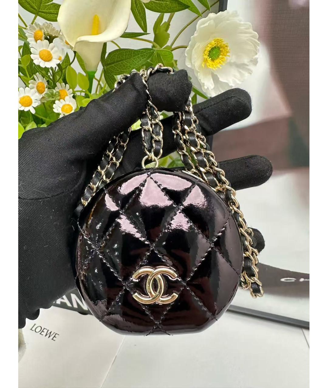 CHANEL Черная кожаная сумка через плечо, фото 7