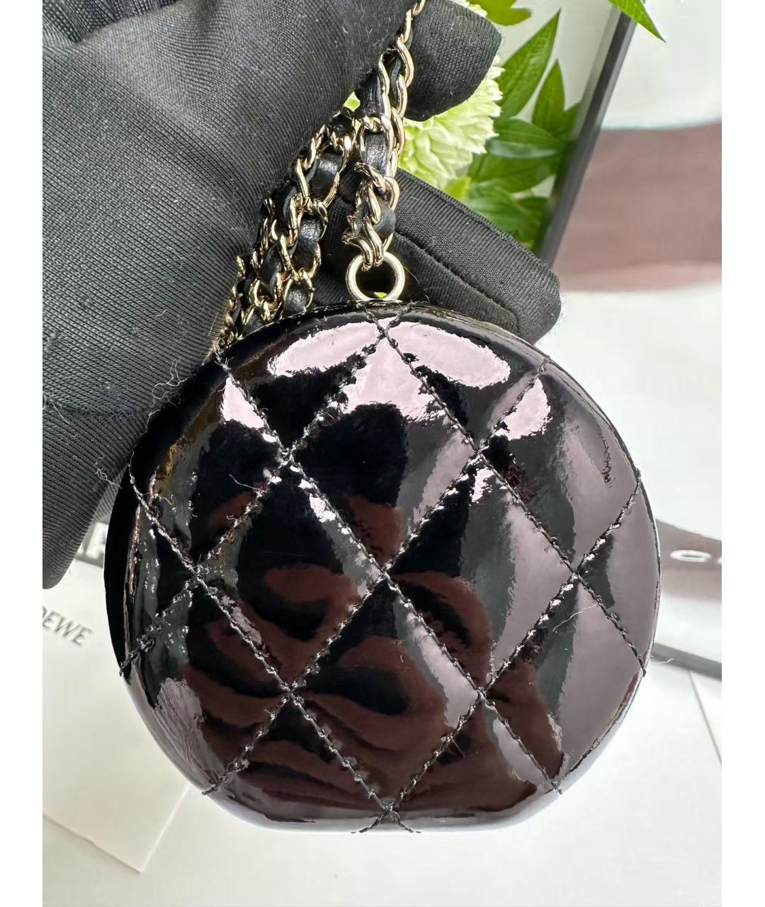 CHANEL Черная кожаная сумка через плечо, фото 2