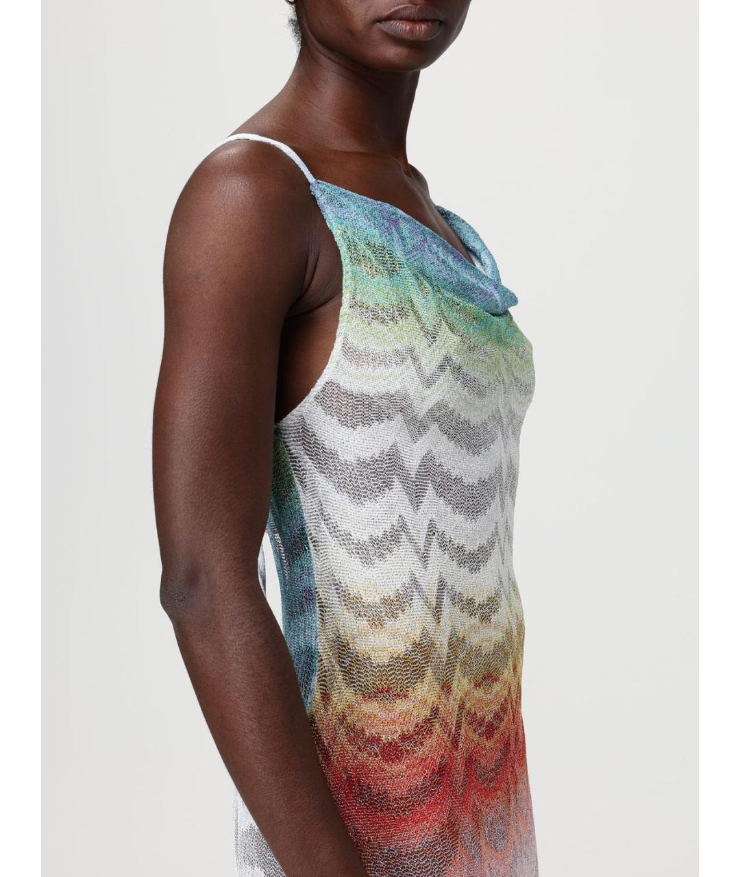 MISSONI Мульти вискозное повседневное платье, фото 4