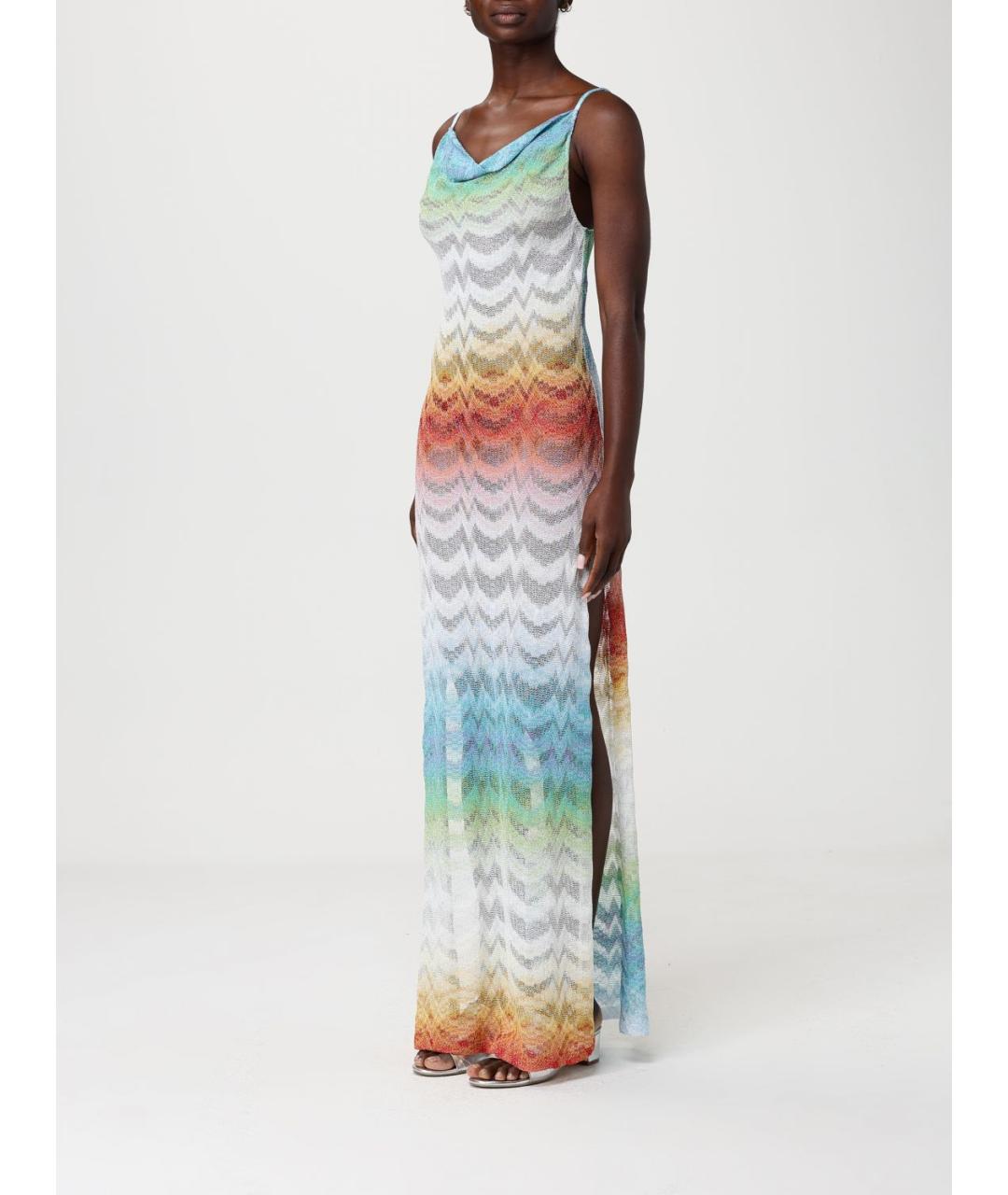 MISSONI Мульти вискозное повседневное платье, фото 3