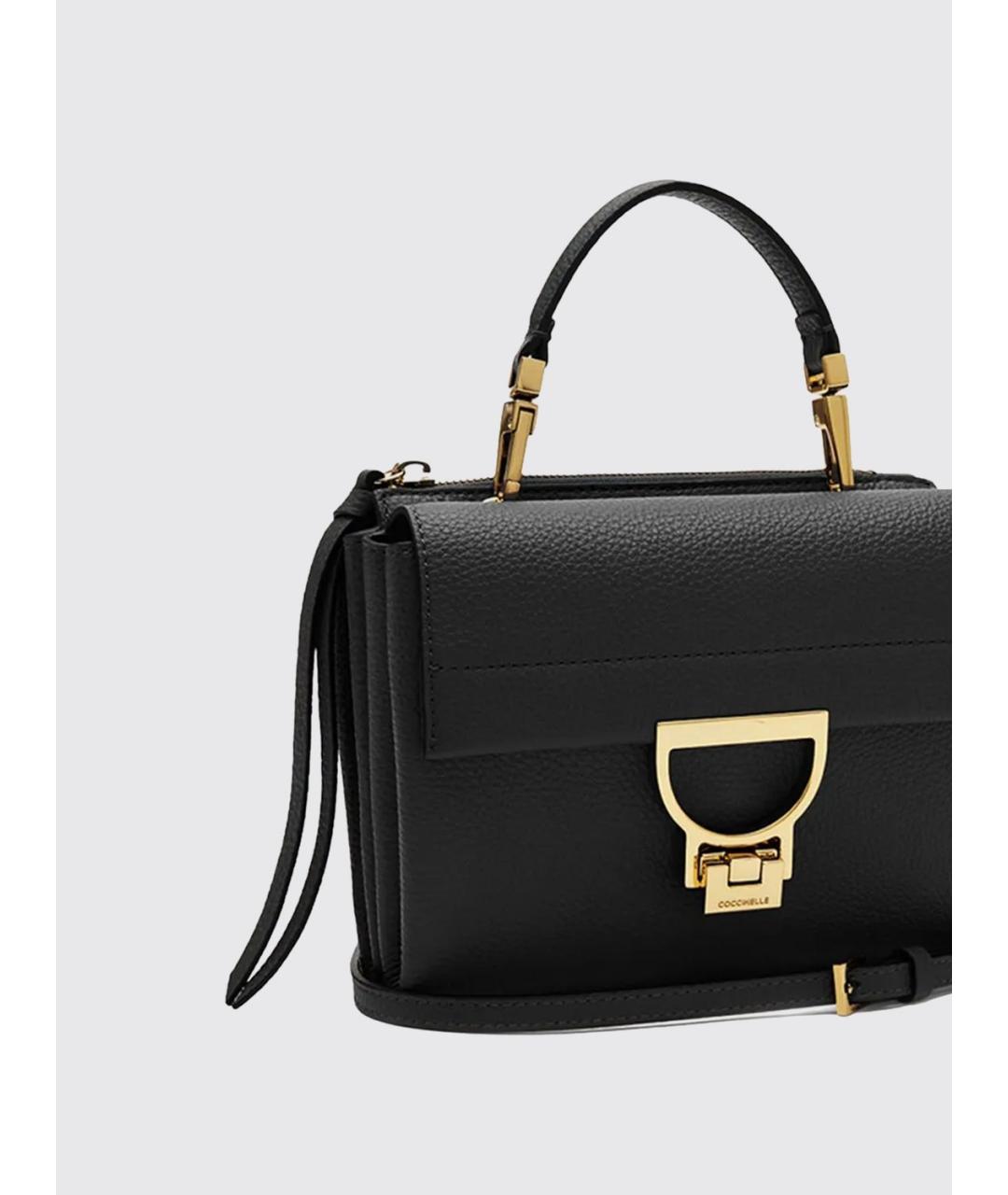COCCINELLE Черная кожаная сумка через плечо, фото 2