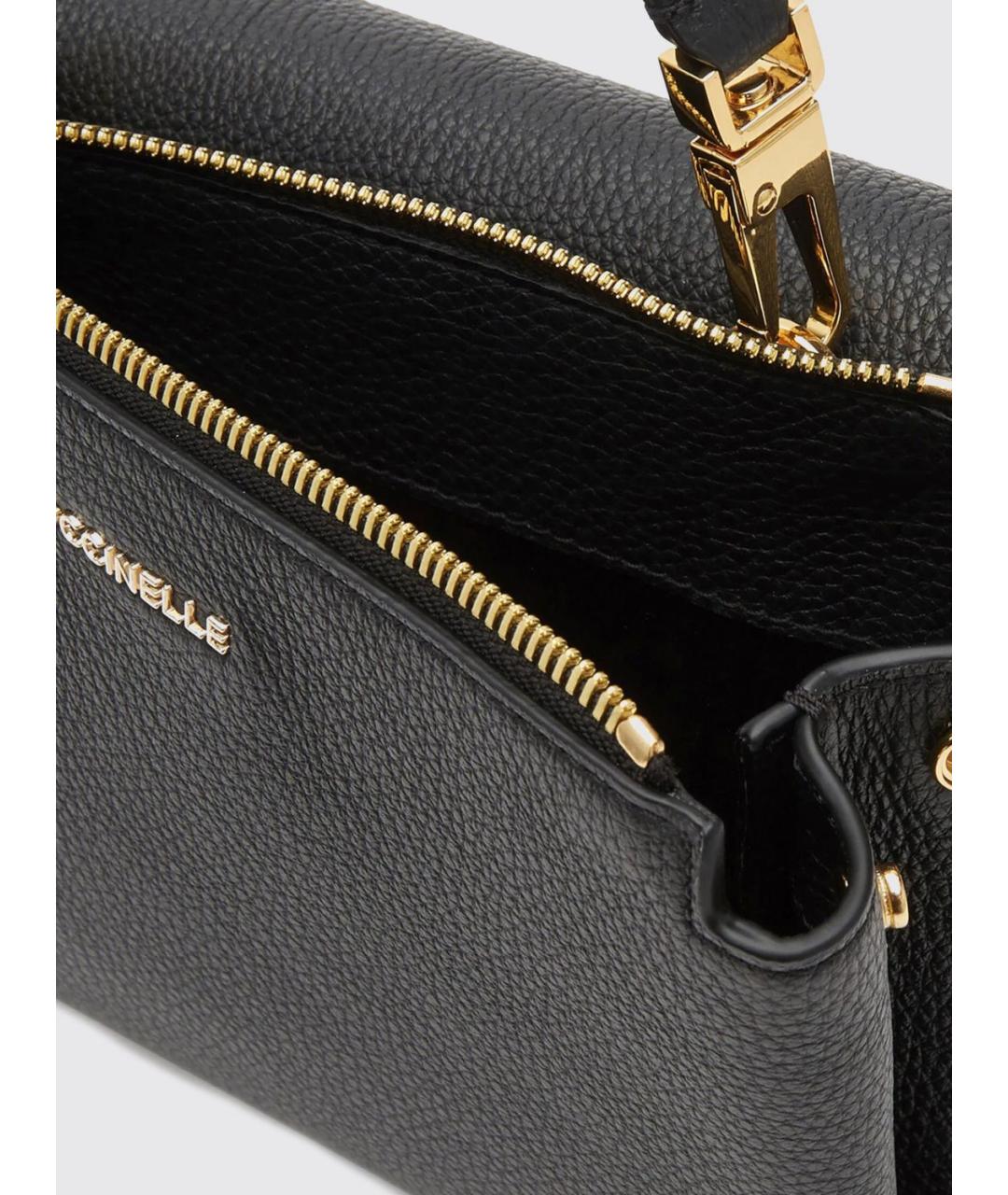 COCCINELLE Черная кожаная сумка через плечо, фото 3