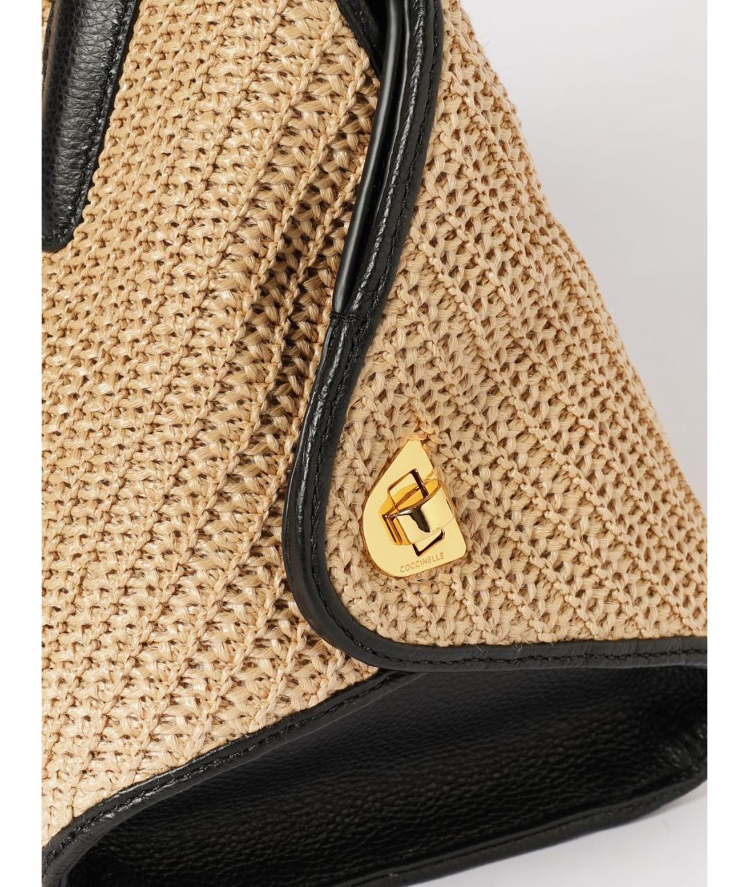 COCCINELLE Бежевая сумка с короткими ручками, фото 3