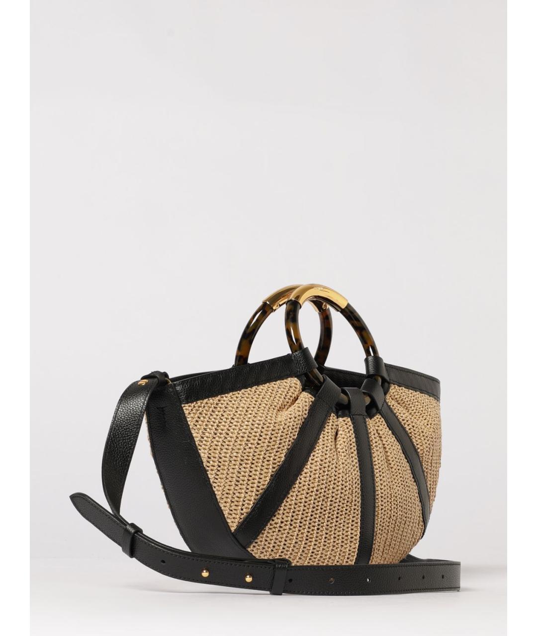 COCCINELLE Бежевая пелетеная сумка с короткими ручками, фото 2