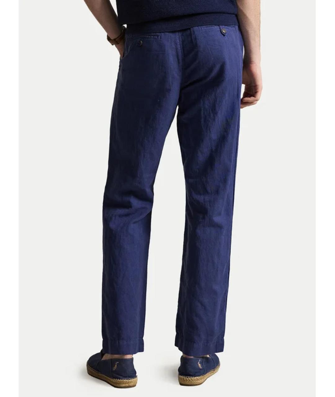 POLO RALPH LAUREN Темно-синие повседневные брюки, фото 4