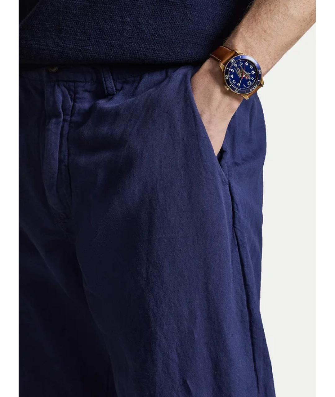 POLO RALPH LAUREN Темно-синие повседневные брюки, фото 5