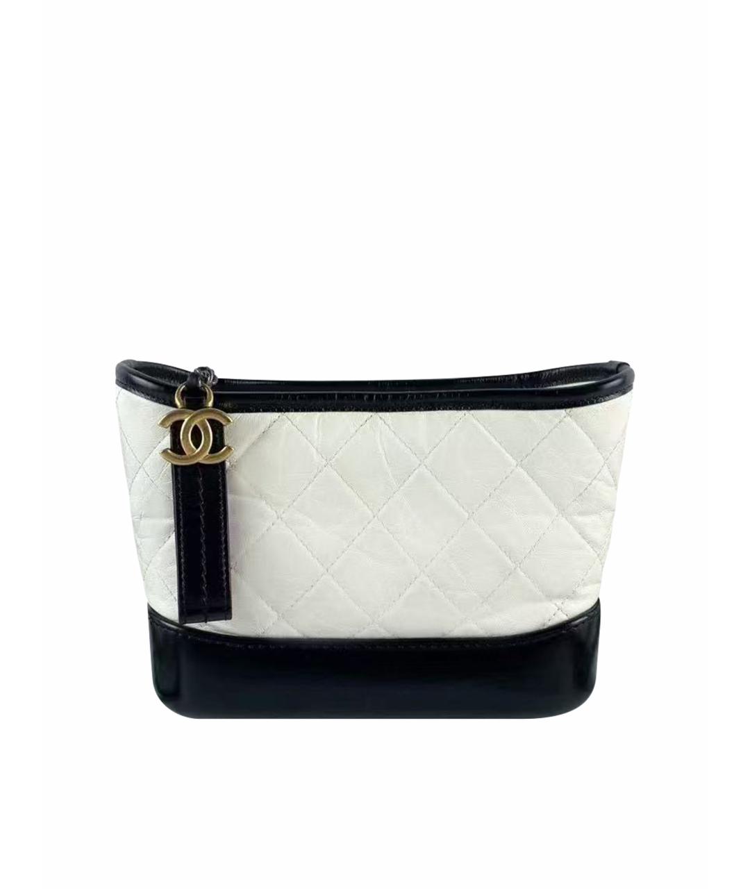 CHANEL Белая кожаная сумка через плечо, фото 1