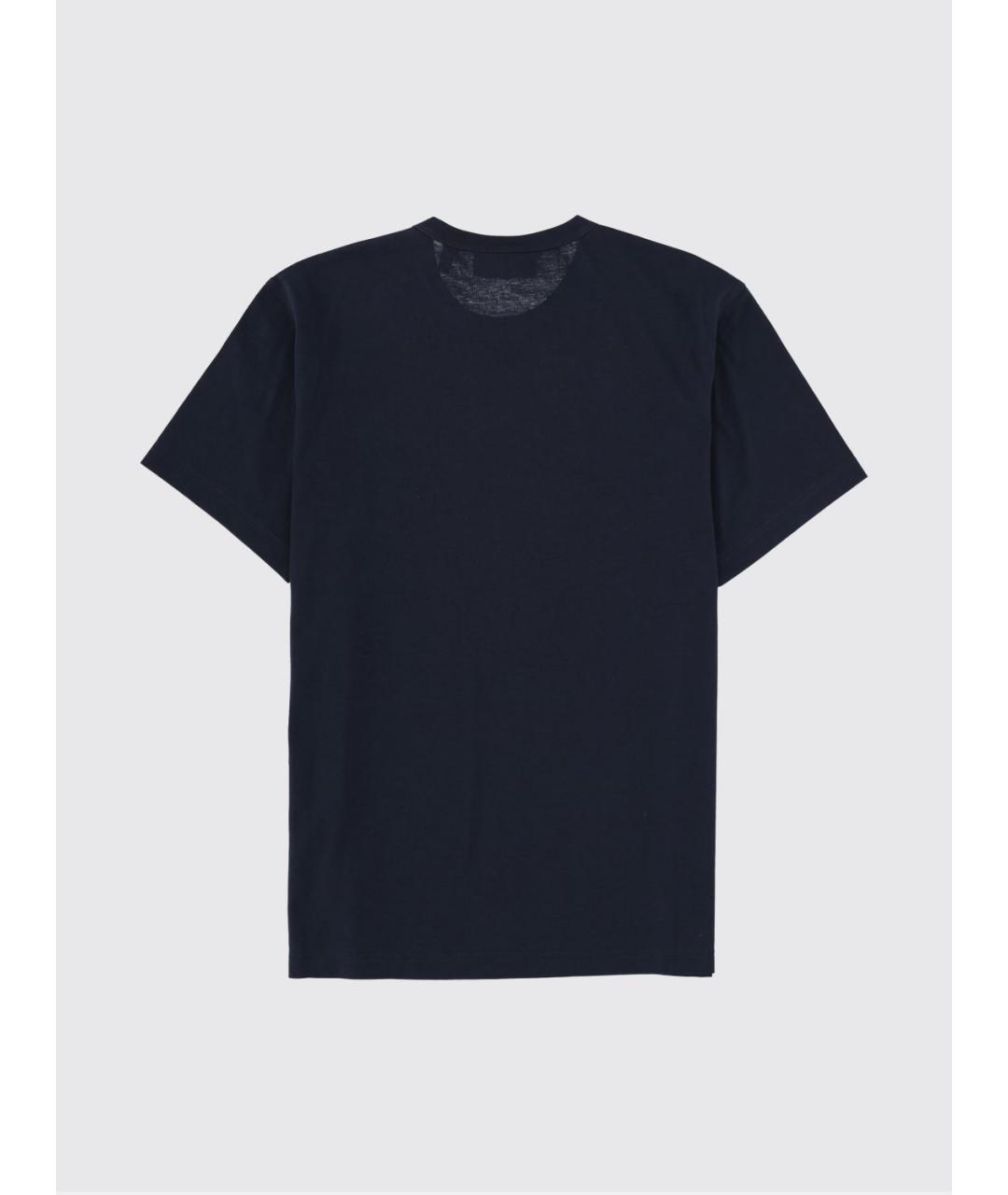 BELSTAFF Темно-синяя хлопковая футболка, фото 3
