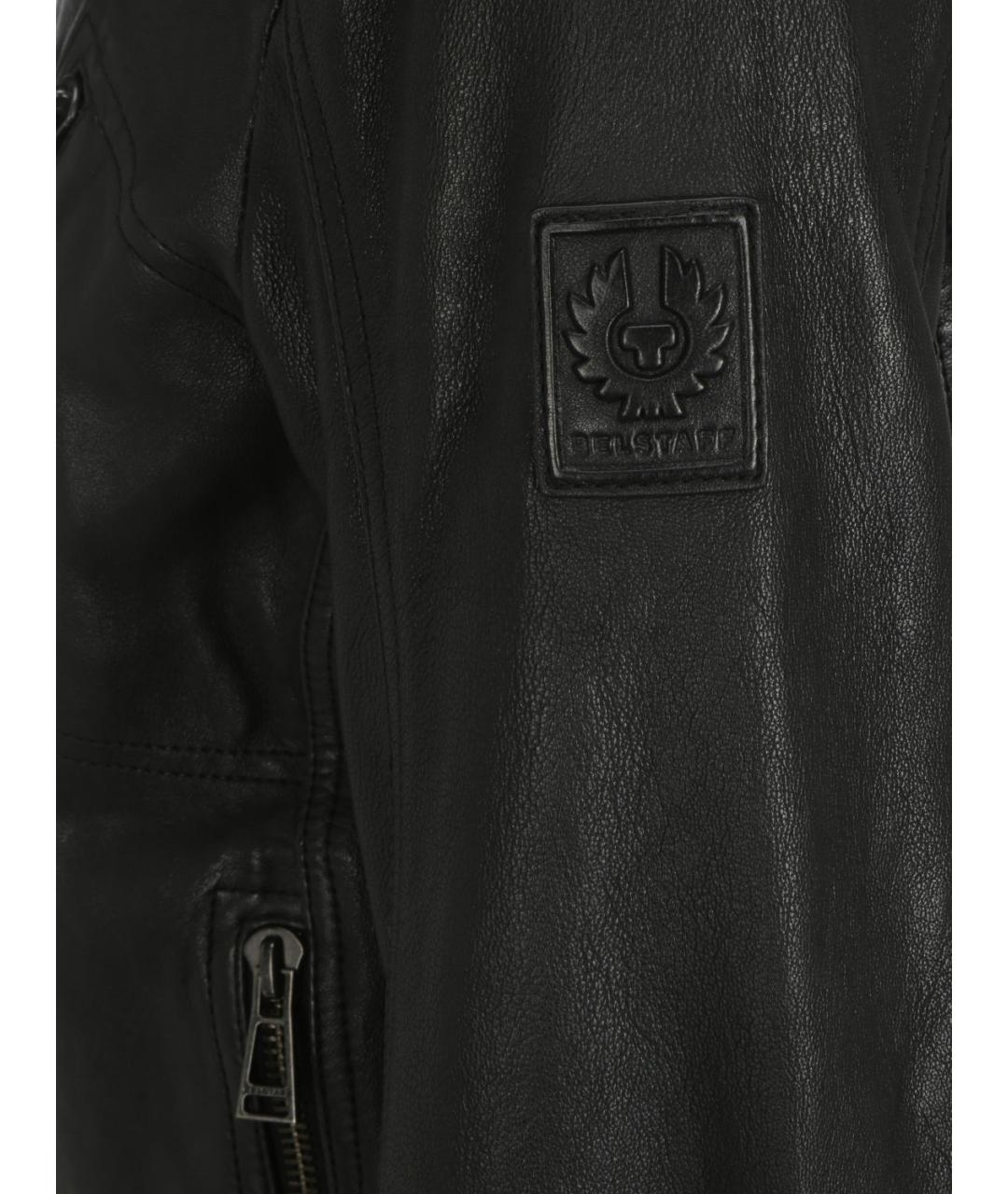 BELSTAFF Черная кожаная куртка, фото 4