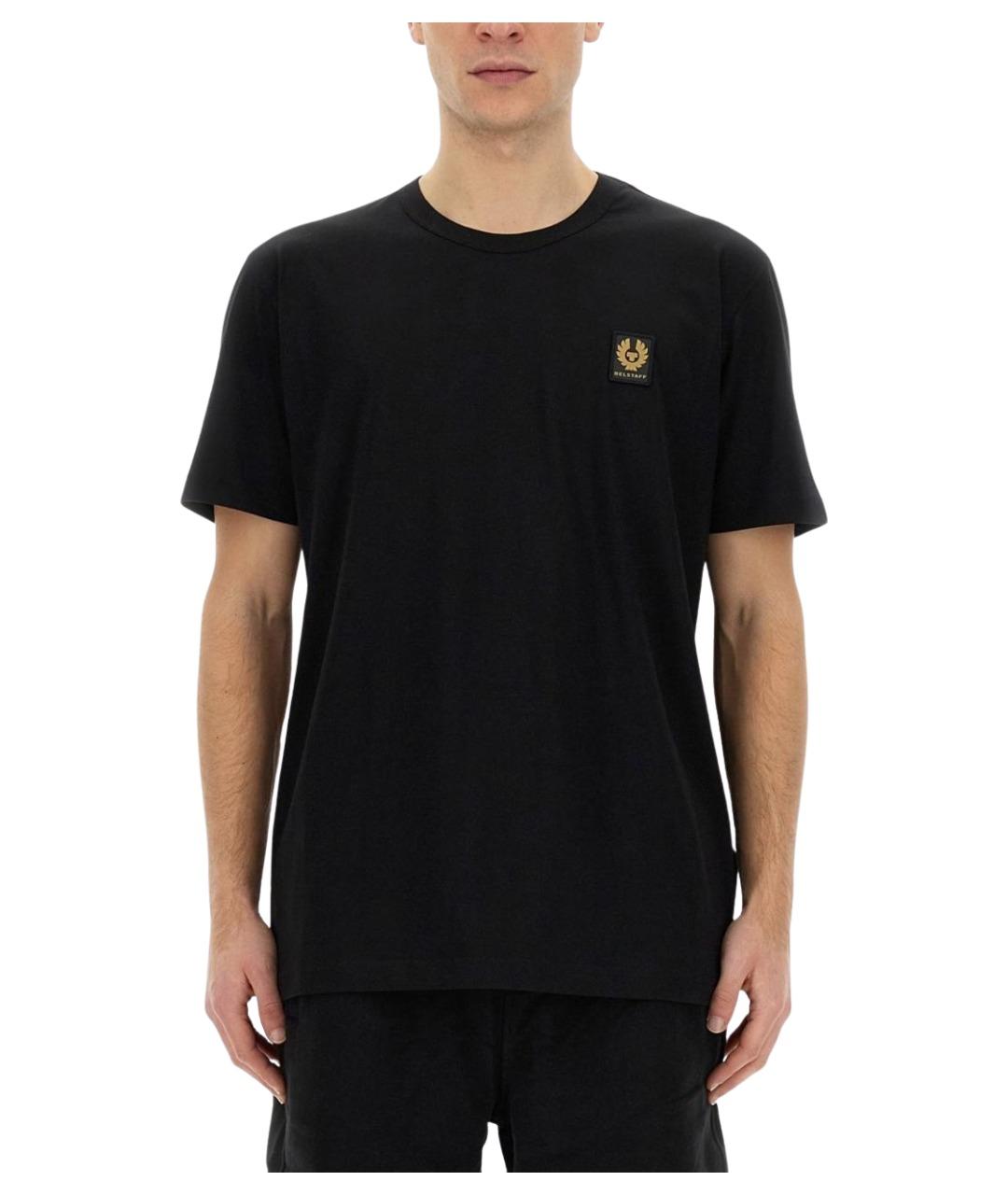 BELSTAFF Черная хлопковая футболка, фото 1