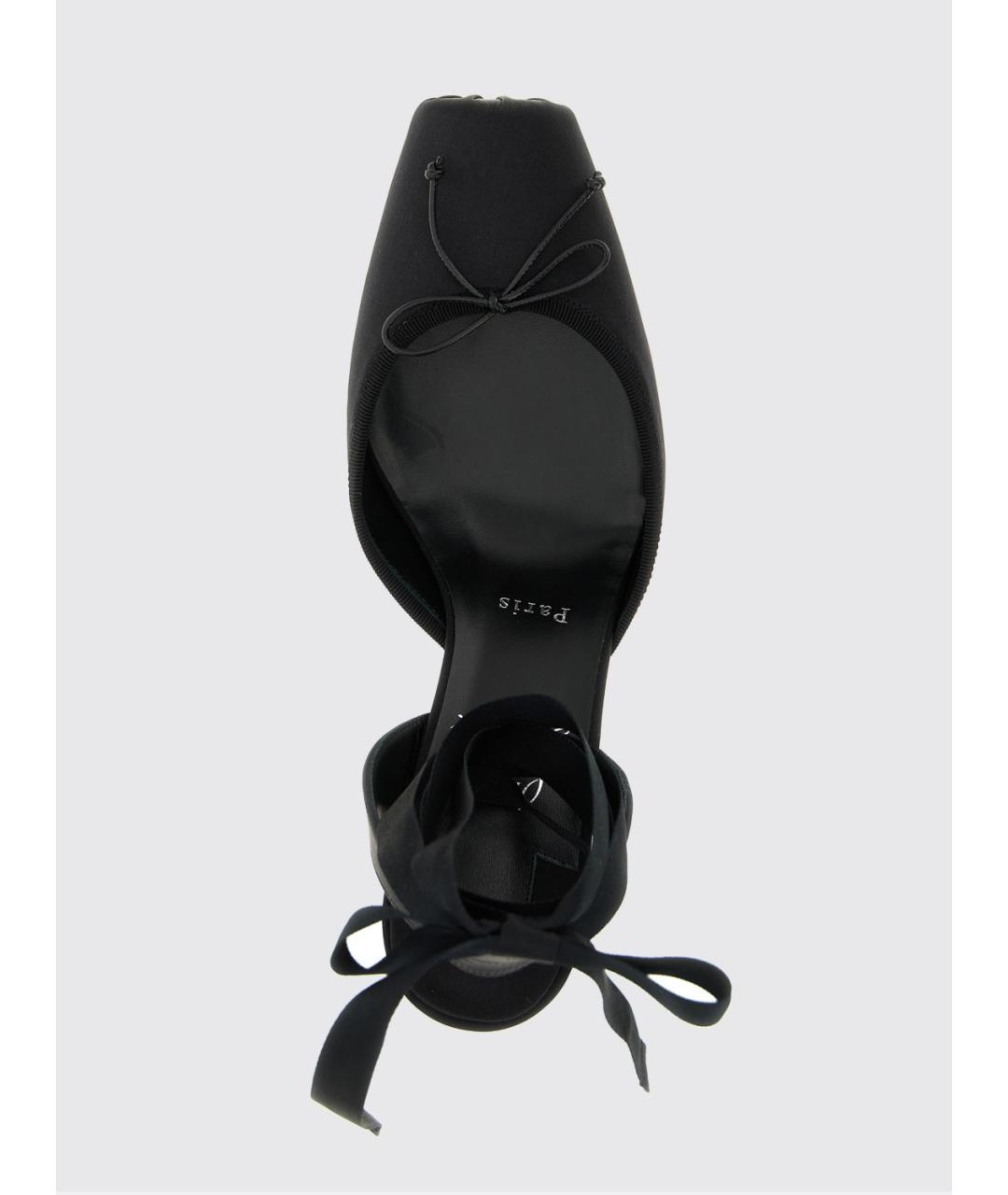 CHRISTIAN LOUBOUTIN Черные текстильные туфли, фото 4