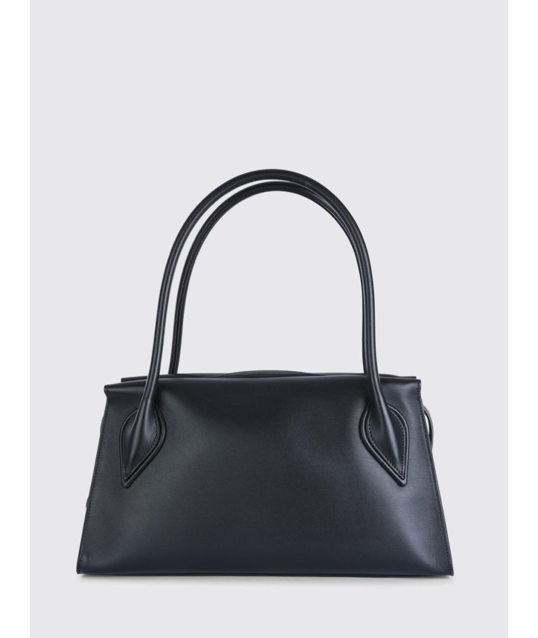 CHRISTIAN LOUBOUTIN Черная кожаная сумка с короткими ручками, фото 2