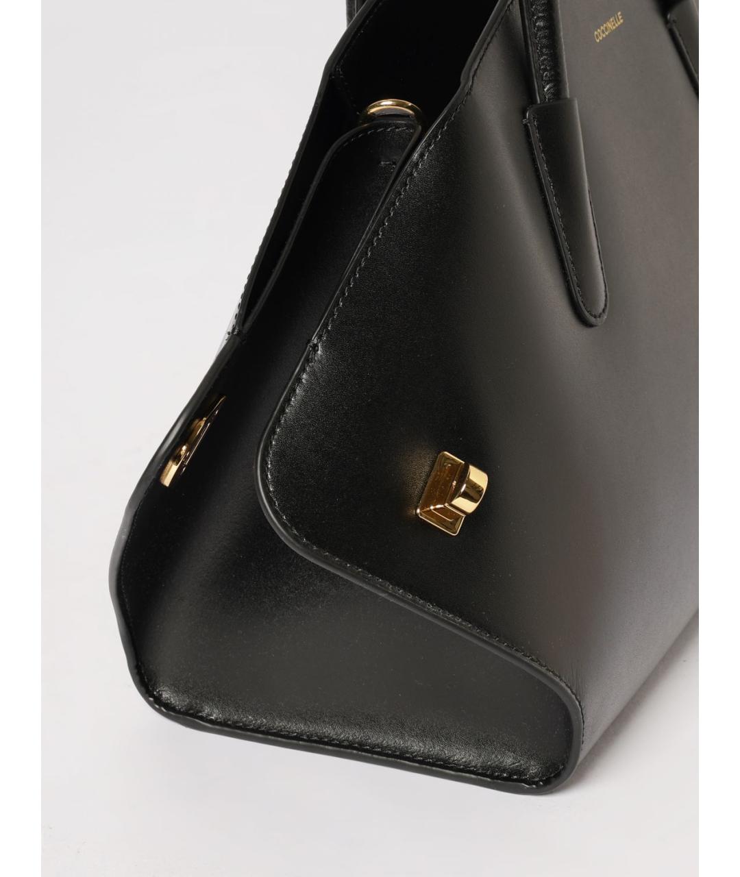 COCCINELLE Черная кожаная сумка через плечо, фото 3