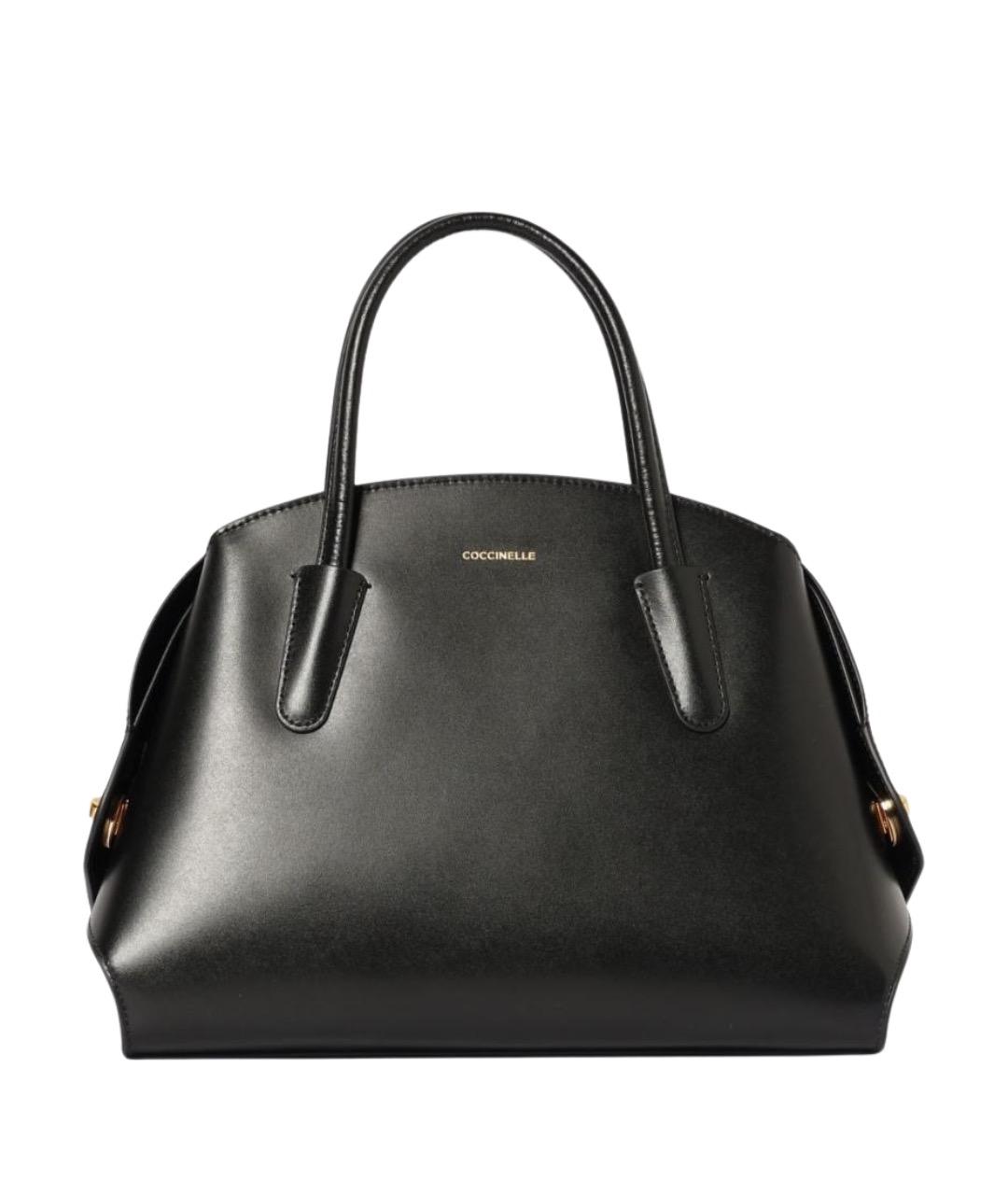 COCCINELLE Черная кожаная сумка через плечо, фото 1