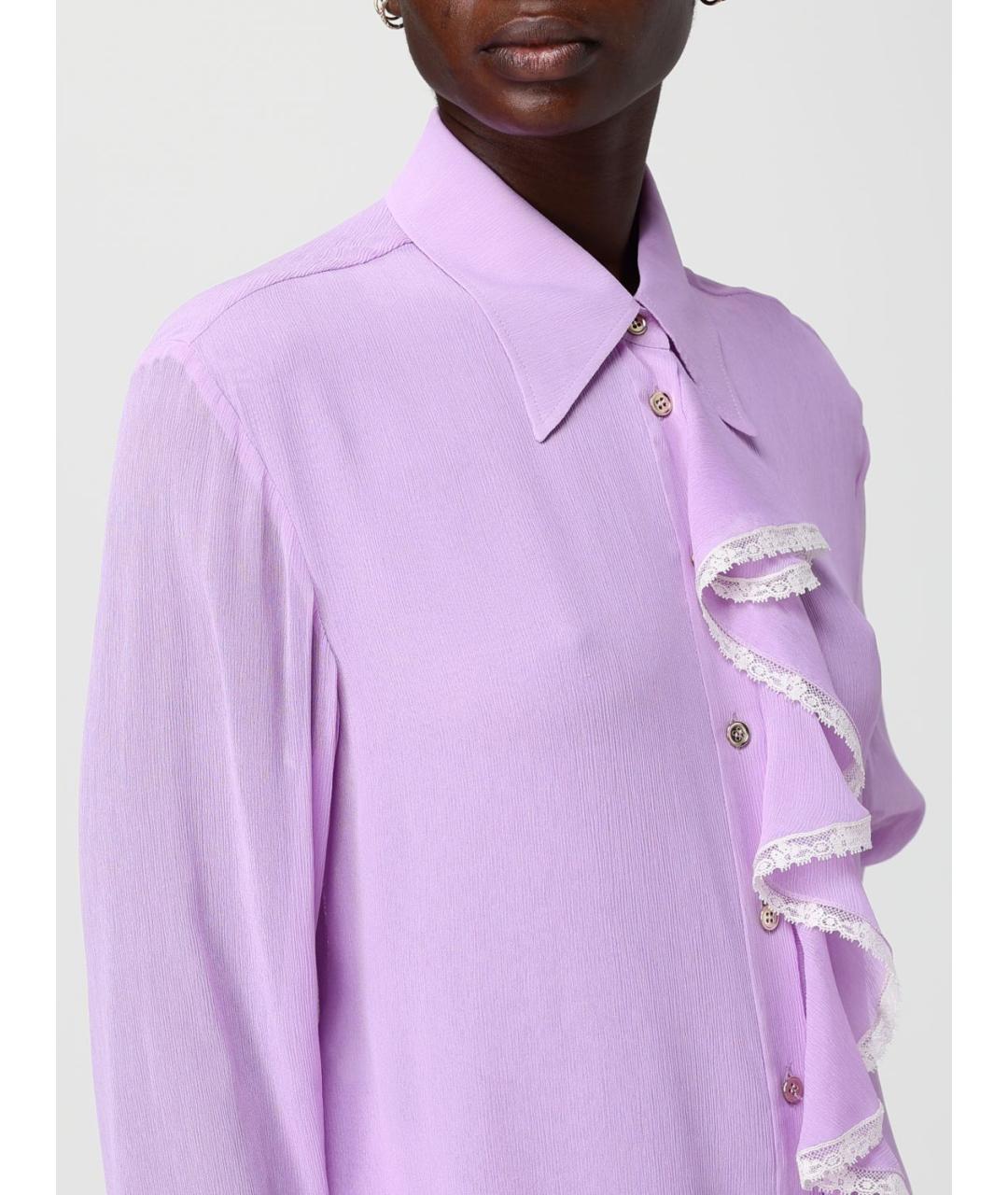 ALBERTA FERRETTI Фиолетовая рубашка, фото 5