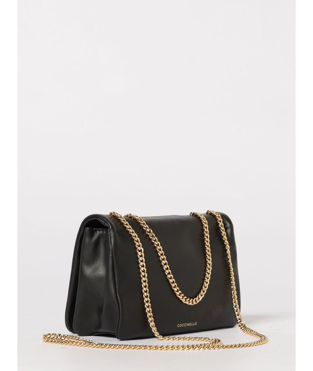 COCCINELLE Черная кожаная сумка через плечо, фото 2