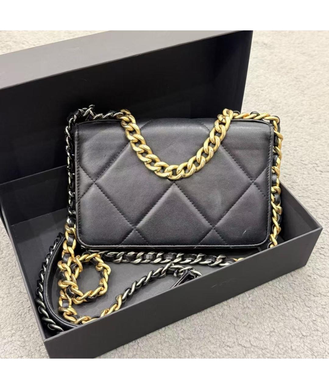 CHANEL Черная кожаная сумка через плечо, фото 2