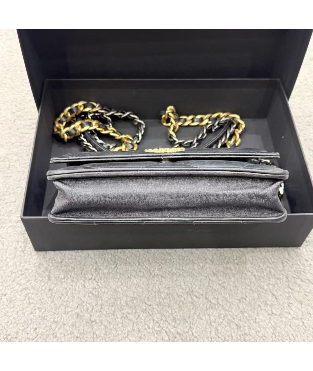 CHANEL Черная кожаная сумка через плечо, фото 3