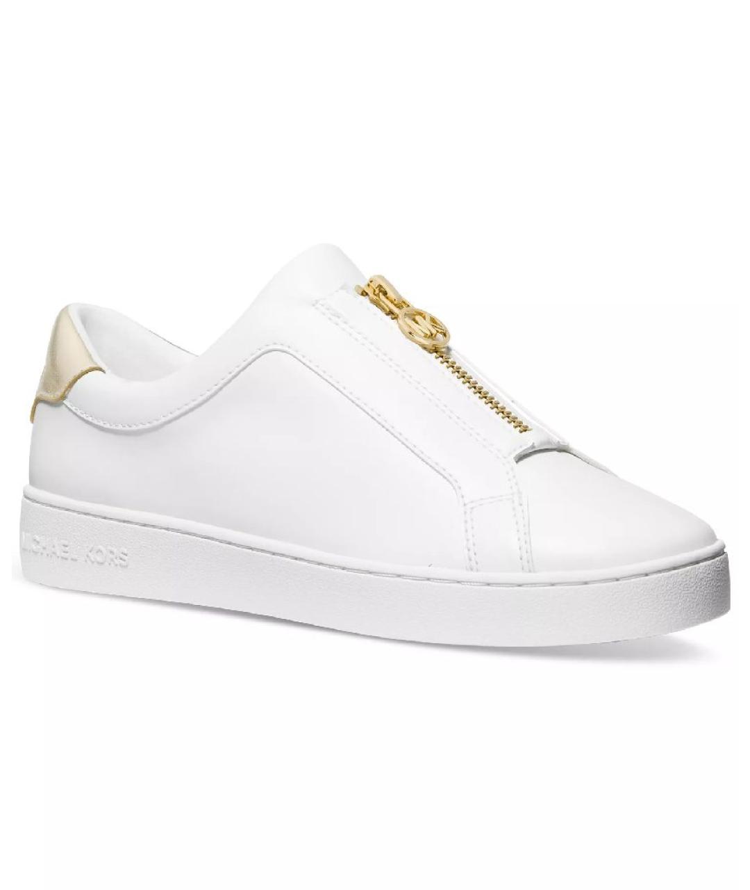 MICHAEL KORS Белые кожаные кеды, фото 8