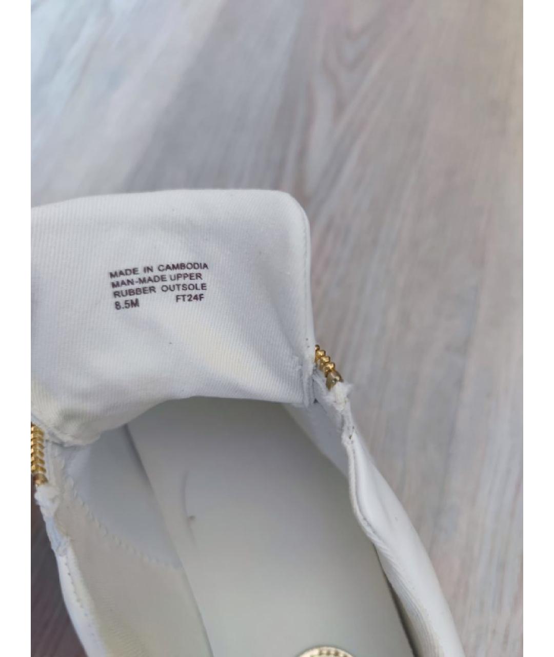 MICHAEL KORS Белые кожаные кеды, фото 6